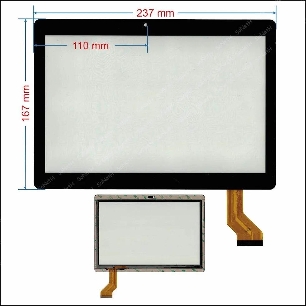 Vetro Touch Screen per MEDIATEK KT107 Nero - Versione 2
