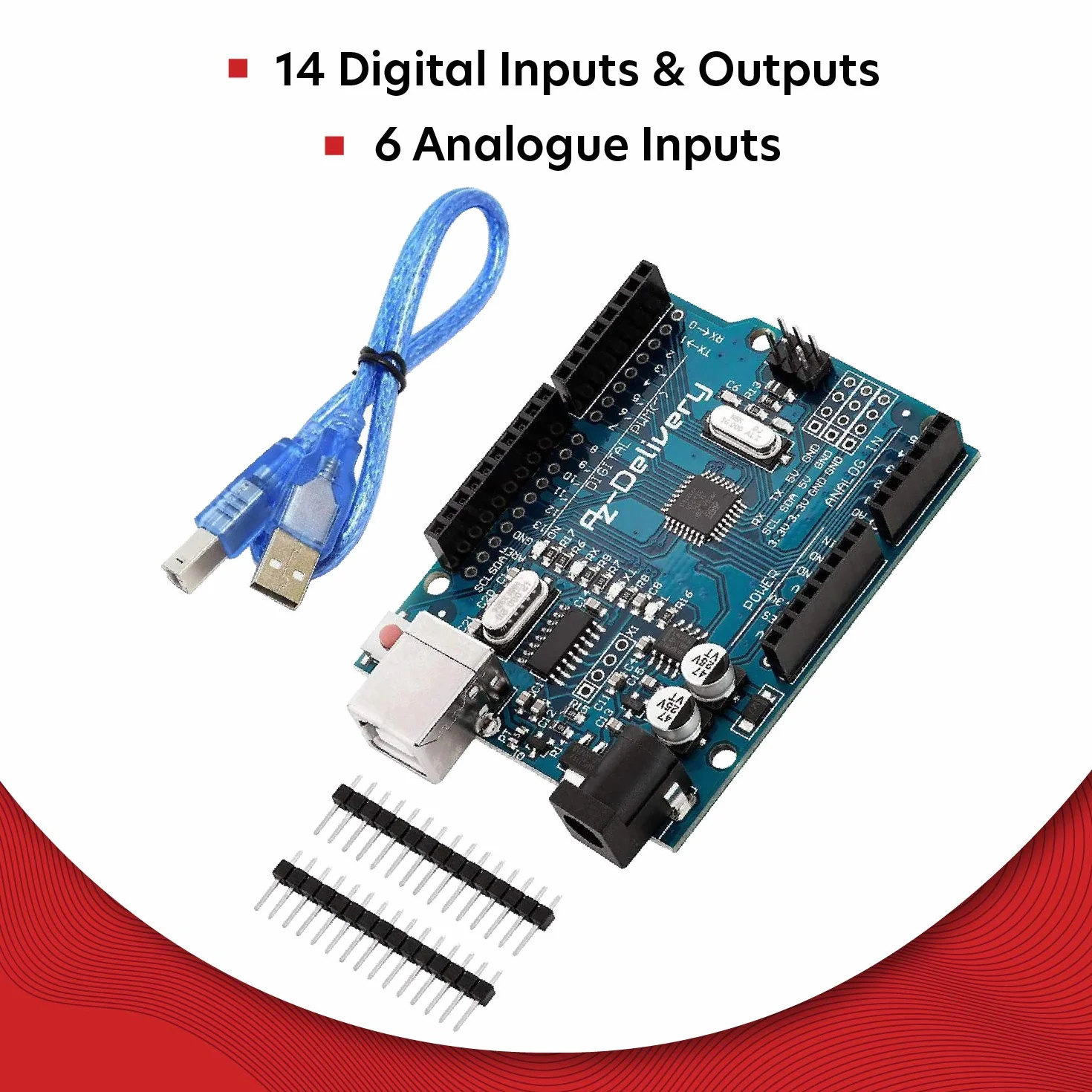 AZDelivery Scheda Microcontrollore con Cavo USB e con eBook