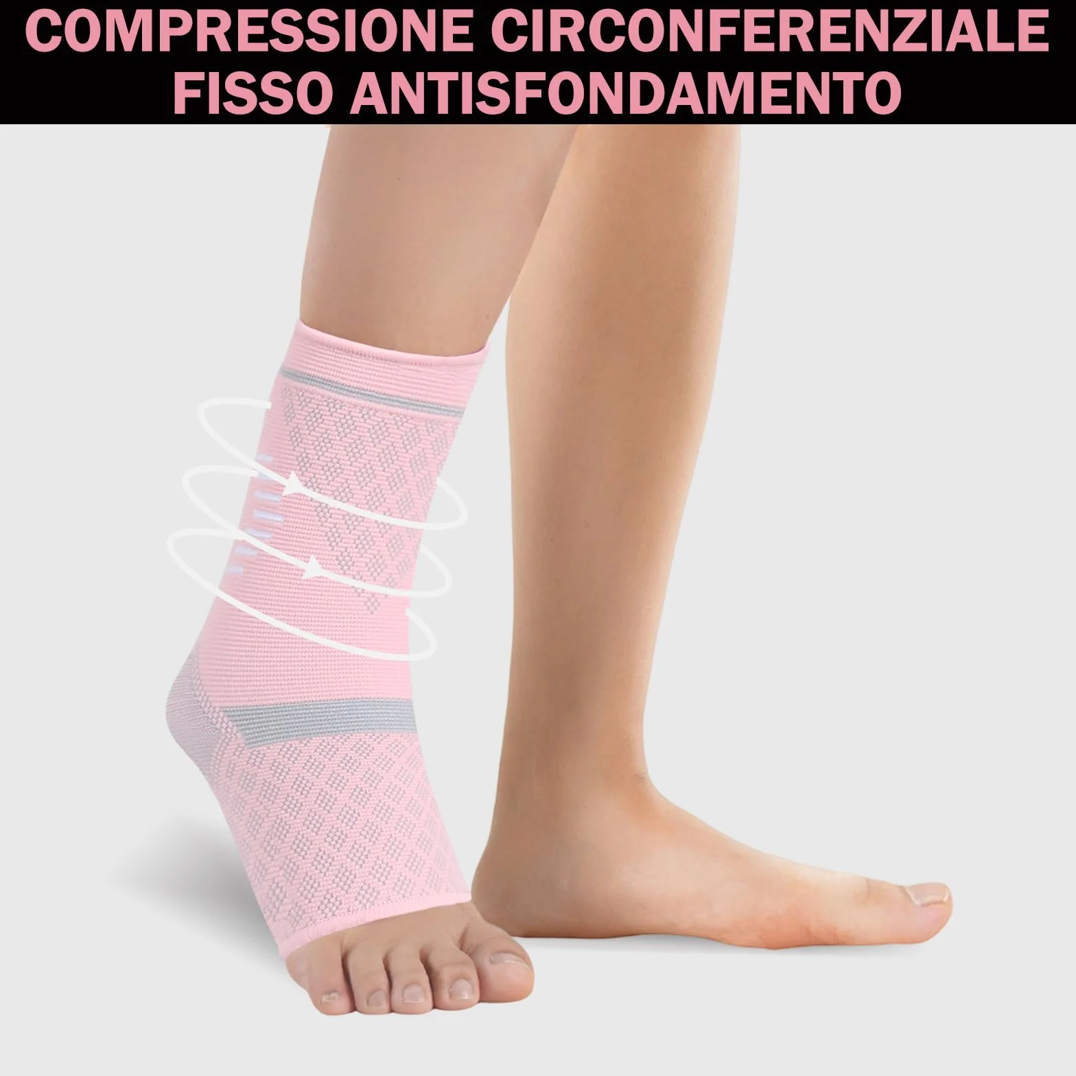 NuCamper Cavigliera Ortopedica per Distorsione, Tutore Caviglia Supporto Compressione