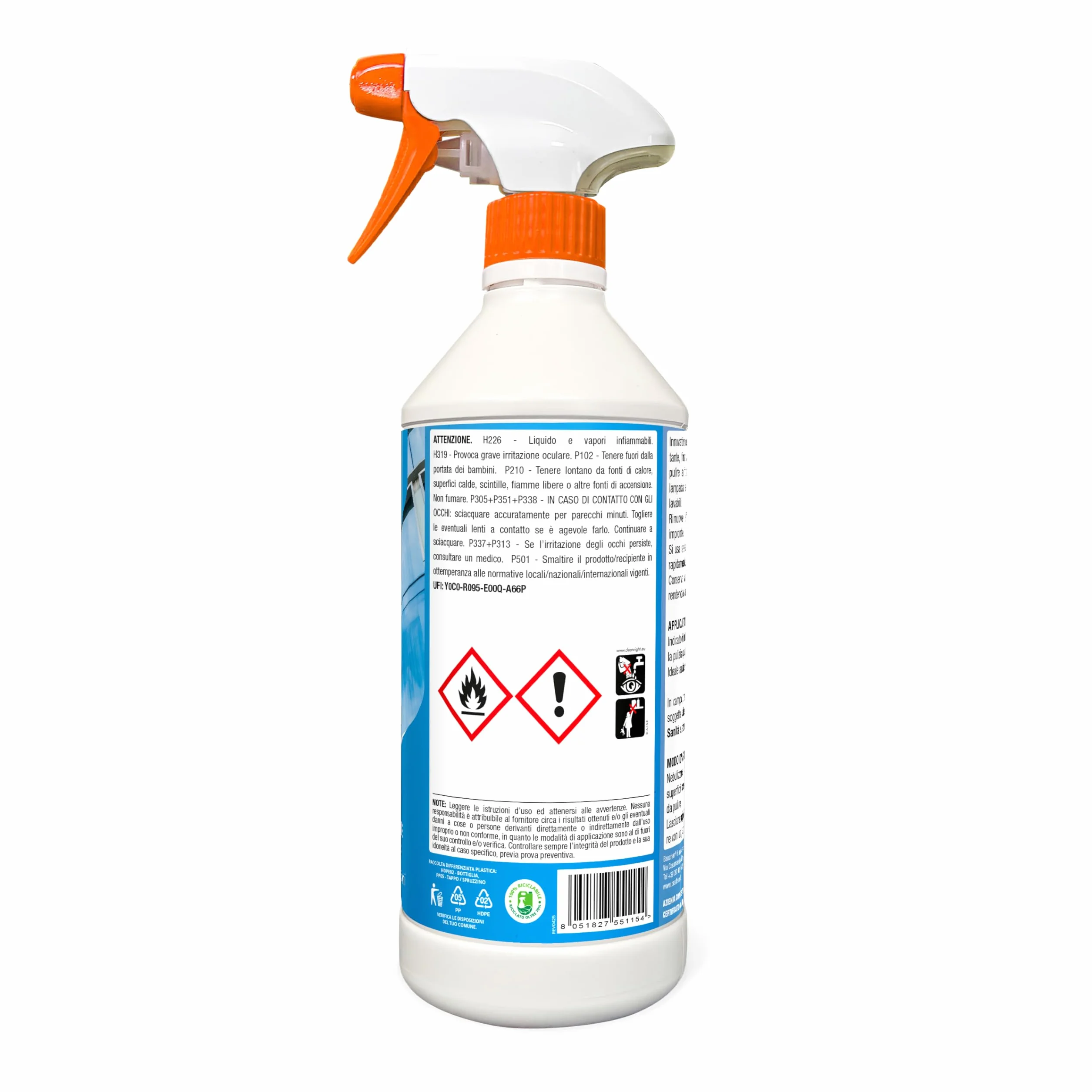 Vetri e Specchi Detergente per Superfici Speculari 750 ml