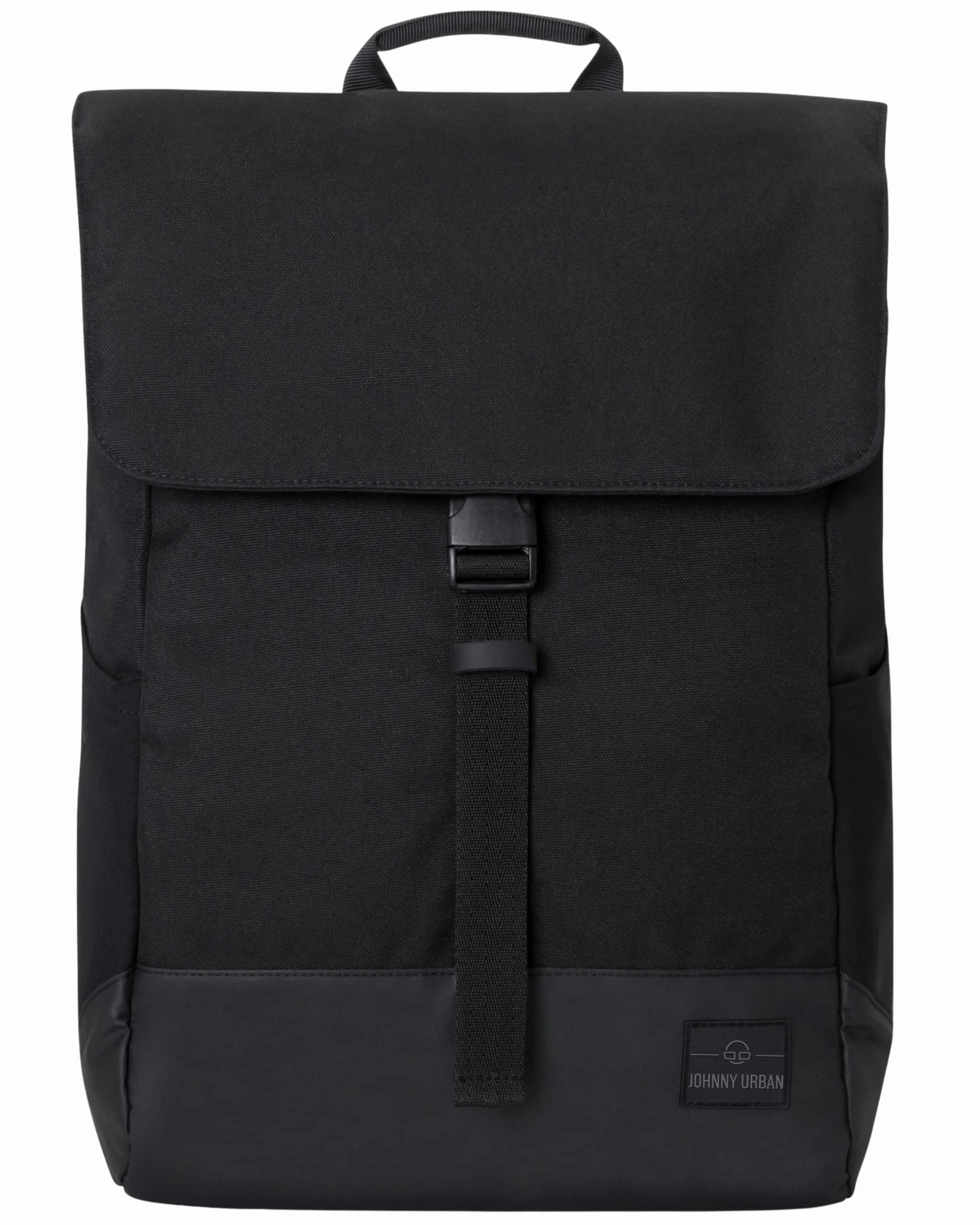 Johnny Urban Zaino Donna e Uomo Nero - MIKA - Zainetto con Vano per PC Portatile 16 Pollici - Backpack per Lavoro, Viaggio, Università - Impermeabile
