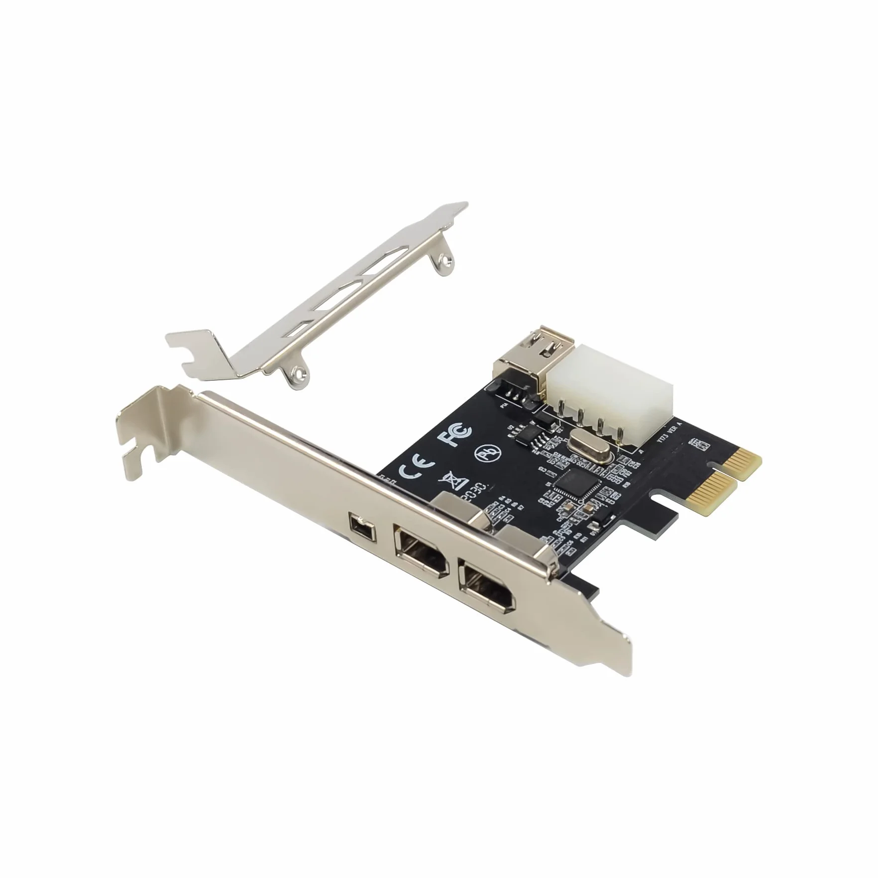 4 porte Firewire 4pin 9pin scheda di espansione PCI Express 1394B 1394A VIA VT6315 chipset adattatore PCI-E 1X a 1394 scheda audio