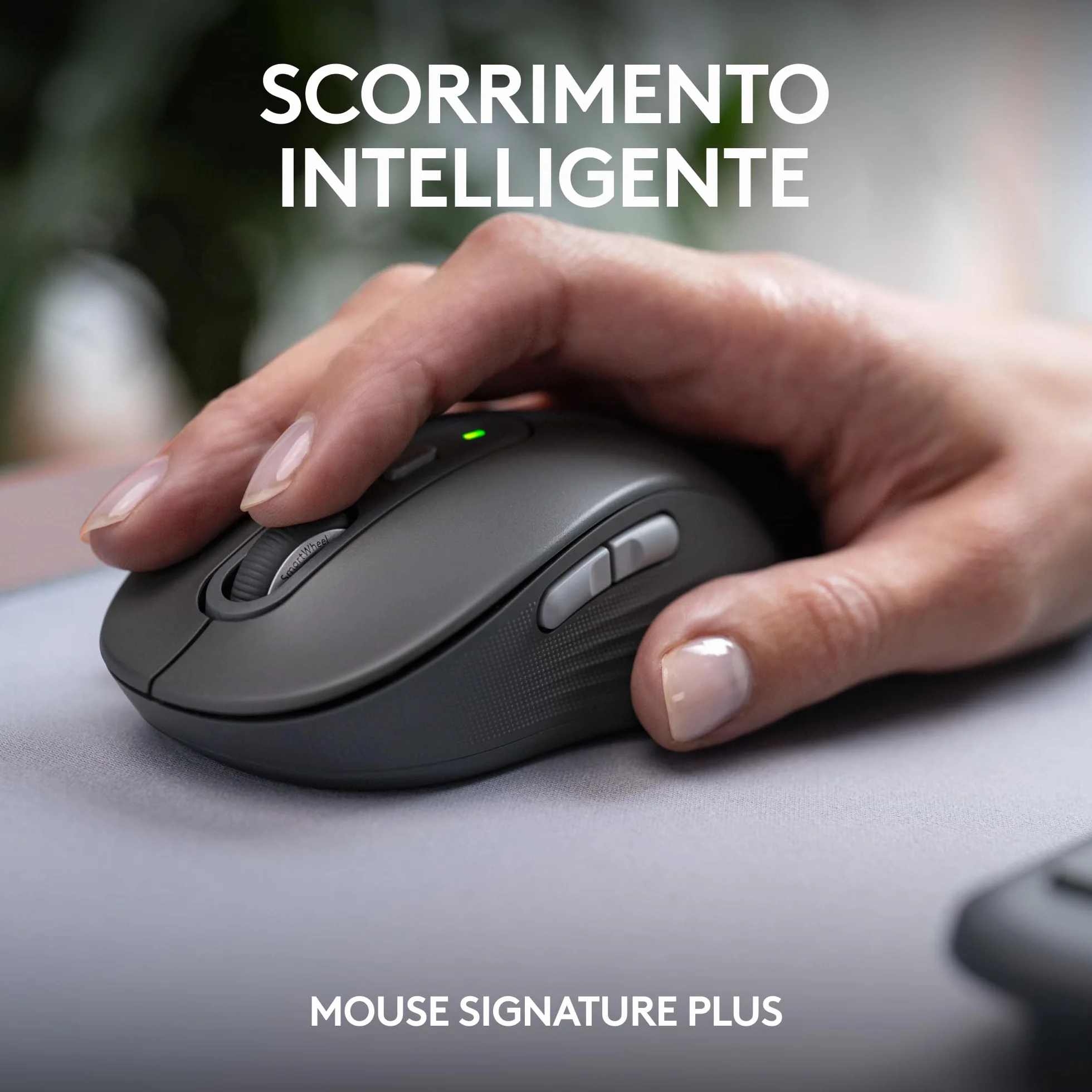 Logitech MK950 Signature Slim wireless tastiera e mouse Kit con di digitazione silenziosi, switch tra tre dispositivi, Bluetooth, più sistemi operativi, Windows, Mac, Layout Italiano QWERTY, Grafite