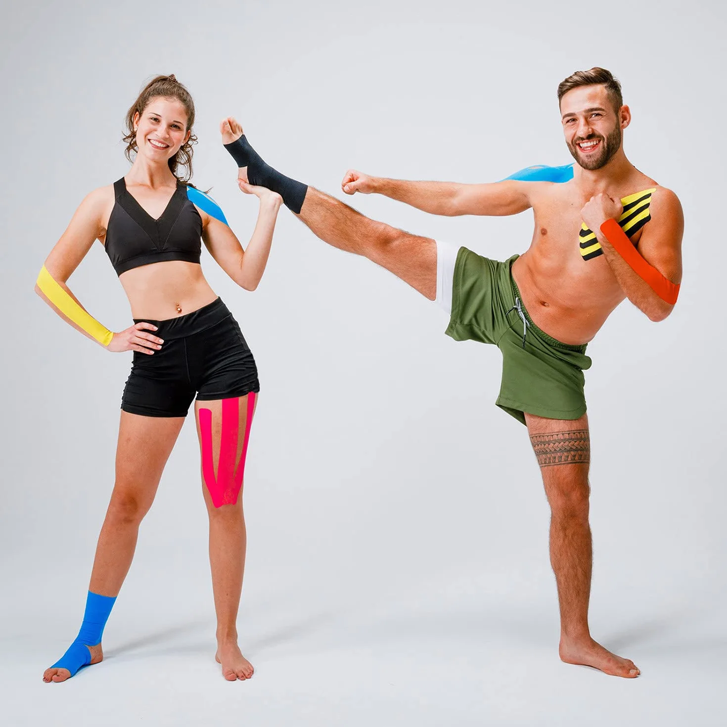 Kintex Kinesiology Tape Classic, 7,5 cm x 5 m, Nastro Extra Largo, Impermeabile, per Sport e Fisioterapia
