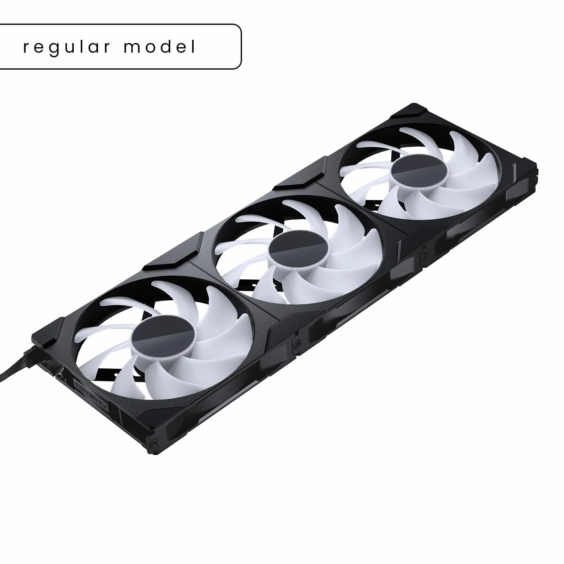 Phanteks M25-140 Gen2, 3er Pack, ventola di raffreddamento ad alte prestazioni ARGB da 140 mm, telaio ventola unificato a Daisy-Chain, hub Infinity Mirror, connessione a cavo singolo, Nero