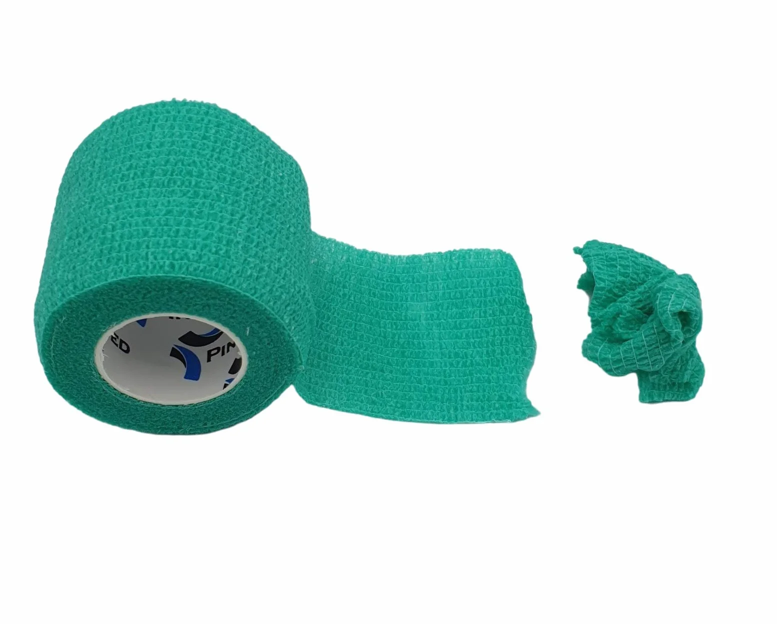 PintoMed BENDAGGIO COESIVO VERDE garza elastica 6 rotoli 5 cm x 4.5 m autoadesiva flessibile bende primo soccorso