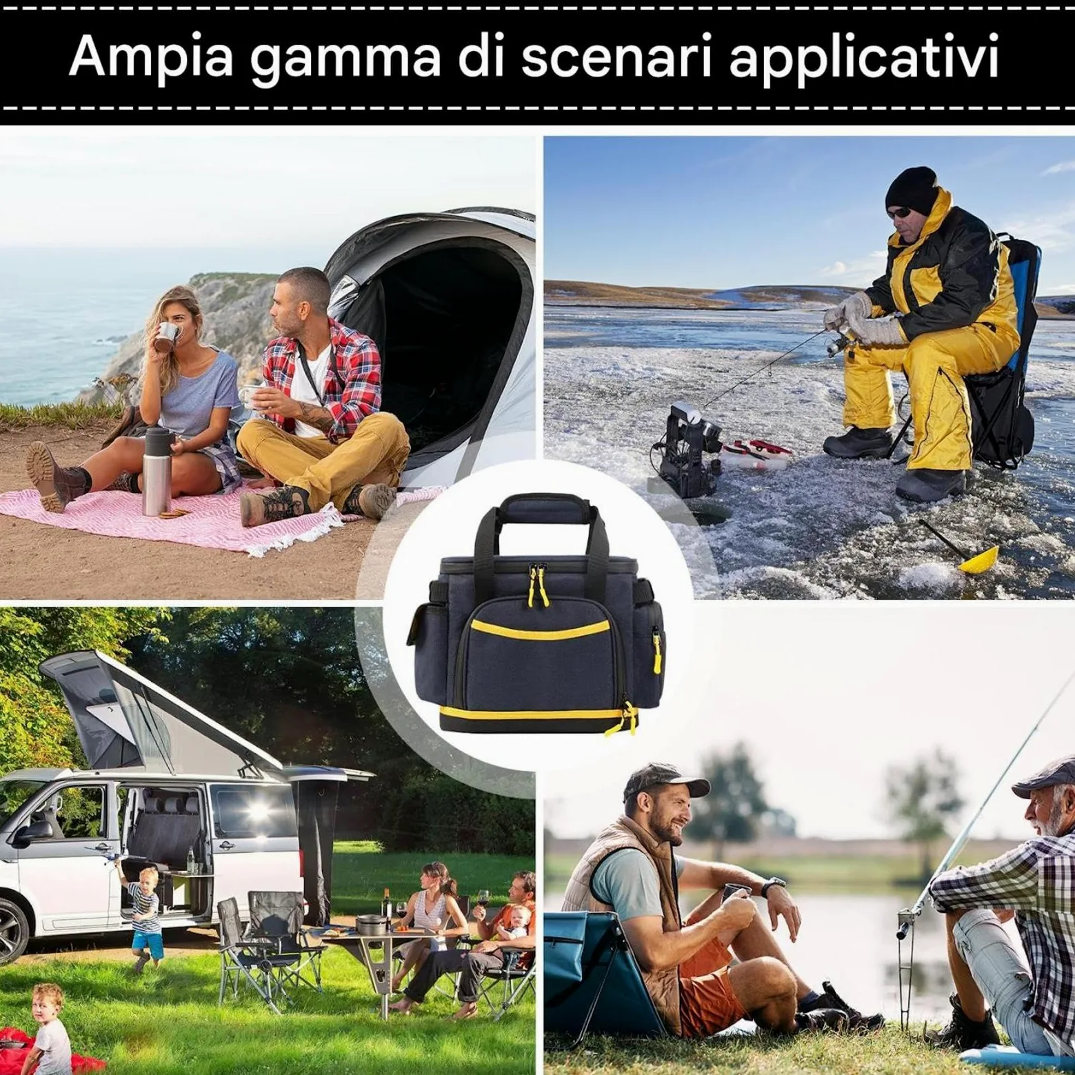 Borsa Portatile per Power Station Antistatico E Antiurto Con Tasche | Custodia Impermeabile Per Cavi Di Ricarica Organizer Portatile Porta In Tessuto Oxford Per Cavi Elettronici Da Viaggi
