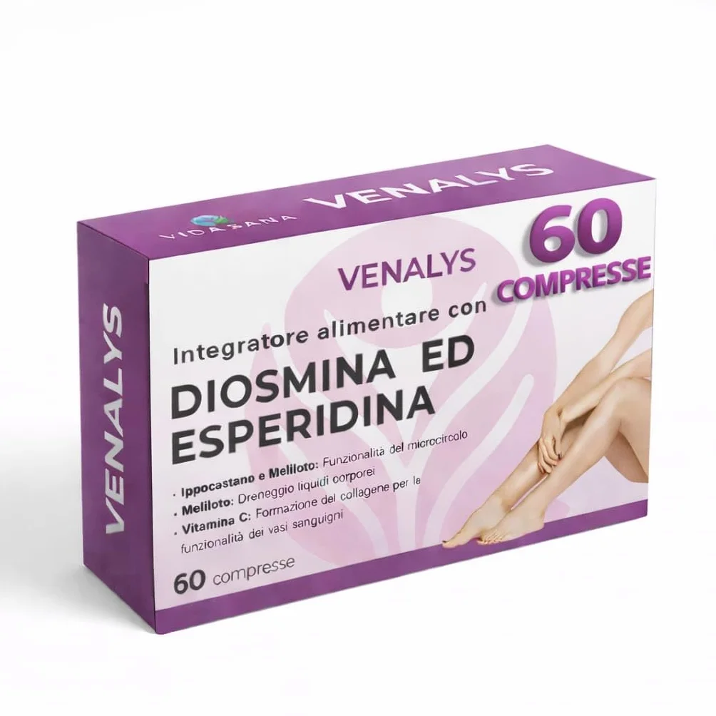 Diosmina ed Esperidina integratore microcircolo emorroidi vene varicose gambe gonfie capillari rotti ippocastano meliloto vitamine