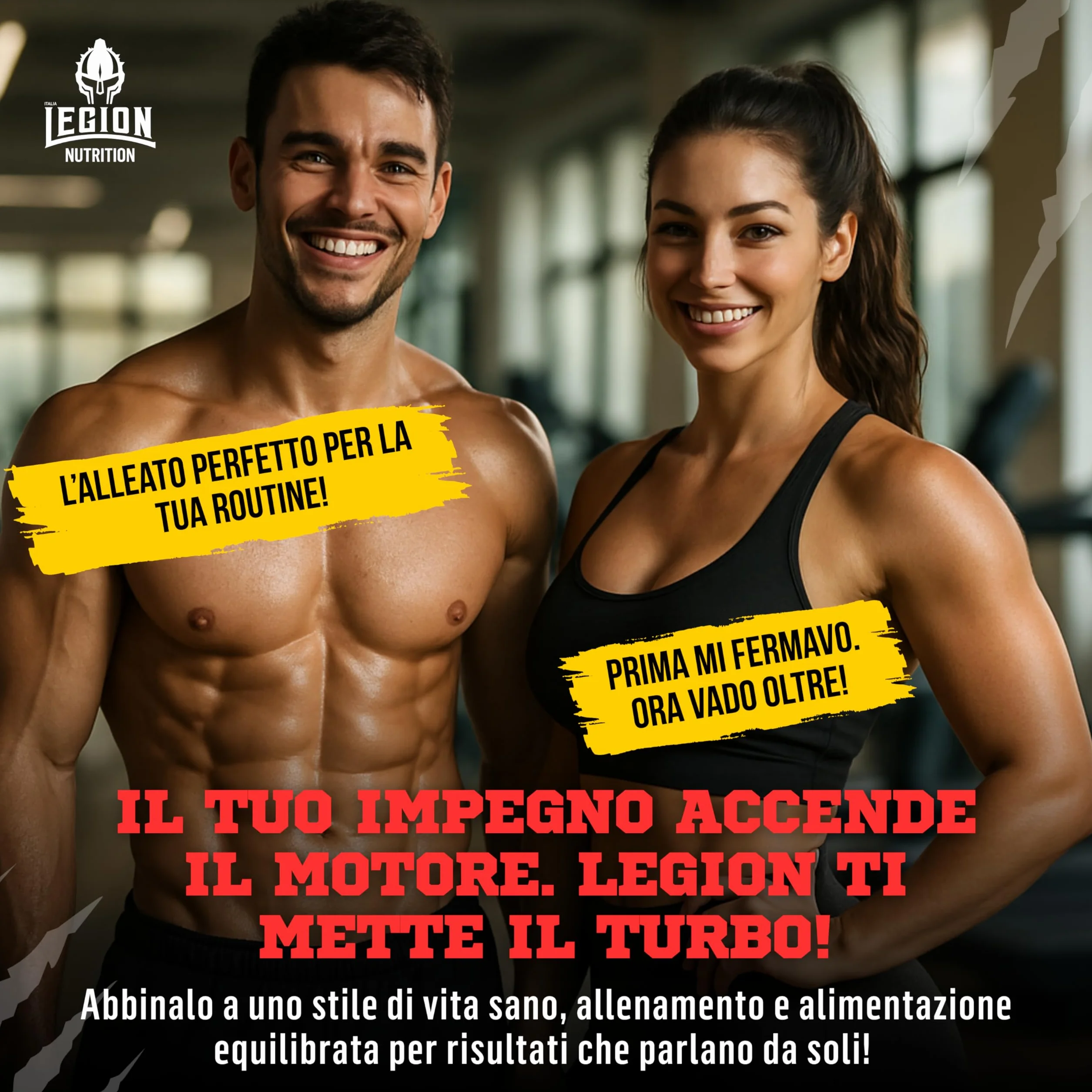 Legion Nutrition Integratore Alimentare Sostegno Metabolico 120 cpr Caffeina Sinefrina Carnitina Glucomannano