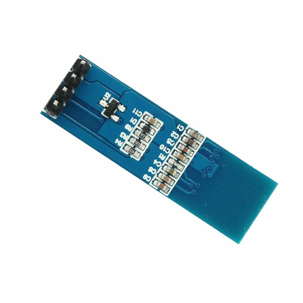 x2pcs 0.91 inch Blue 128X32 OLED LCD LED Display Module| 2 pz 0.91 Pollici 128x32 IIC I2C Display OLED LCD Blu Fai da Te Modulo OLED SSD1306 Driver IC DC 3.3 V 5 V per Arduino