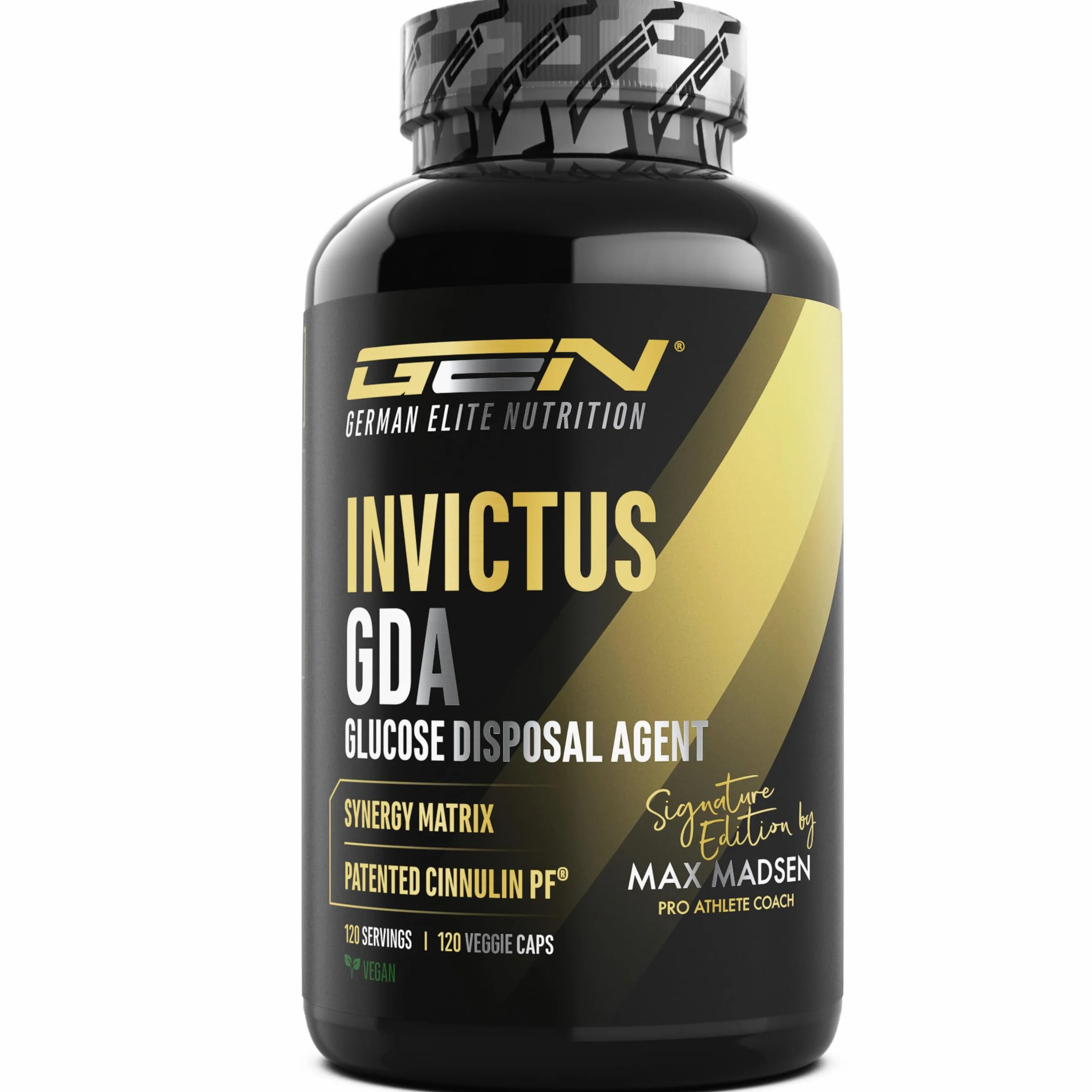 Invictus G.D.A Complesso GDA ad Alto Dosaggio con Berberina, Cinnulin PF® e Acido R-Alfa Lipoico 120 Capsule Vegane
