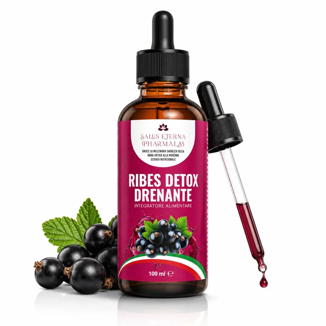 Salus Eterna Ribes Nero Nigrum Detox Drenante Forte 100ml Depurativo Naturale Fegato Reni Antiossidante Diuretico Ritenzione Idrica