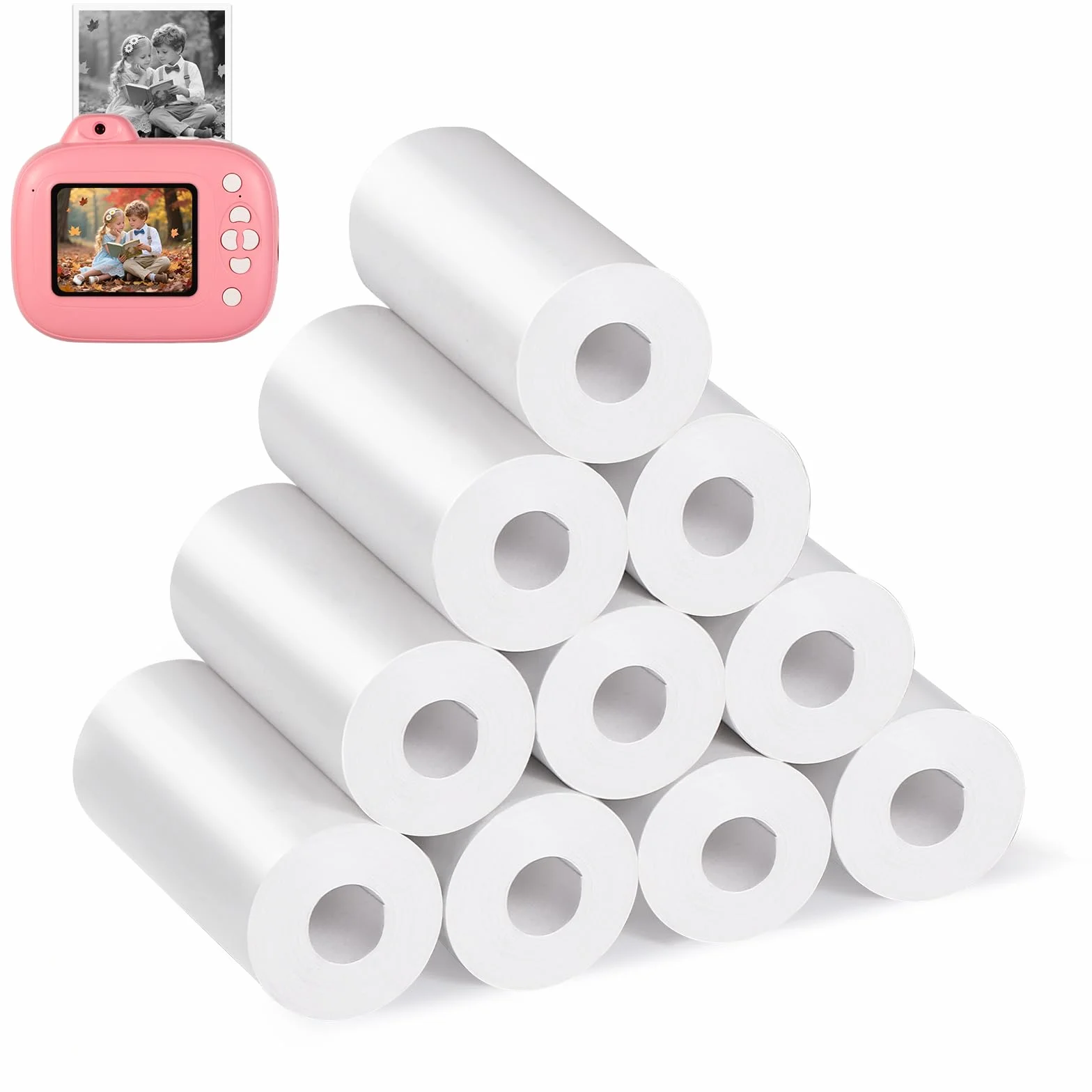 Diboniur 10 Rotoli Carta Termica per Macchina Fotografica Bambini Istantanea