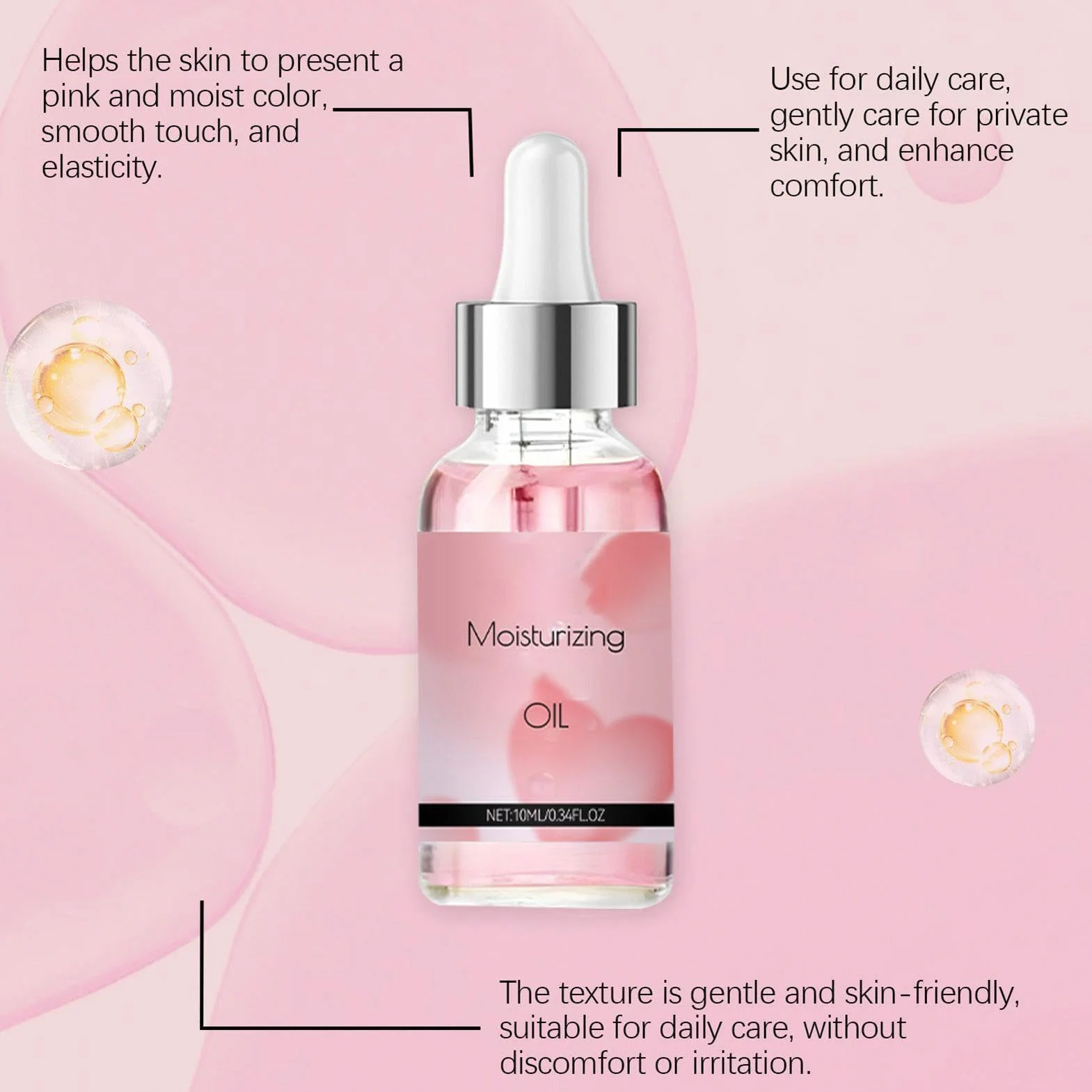 Olio vaginale 10 ml contro la siccità e prurito, cura intima rilassante