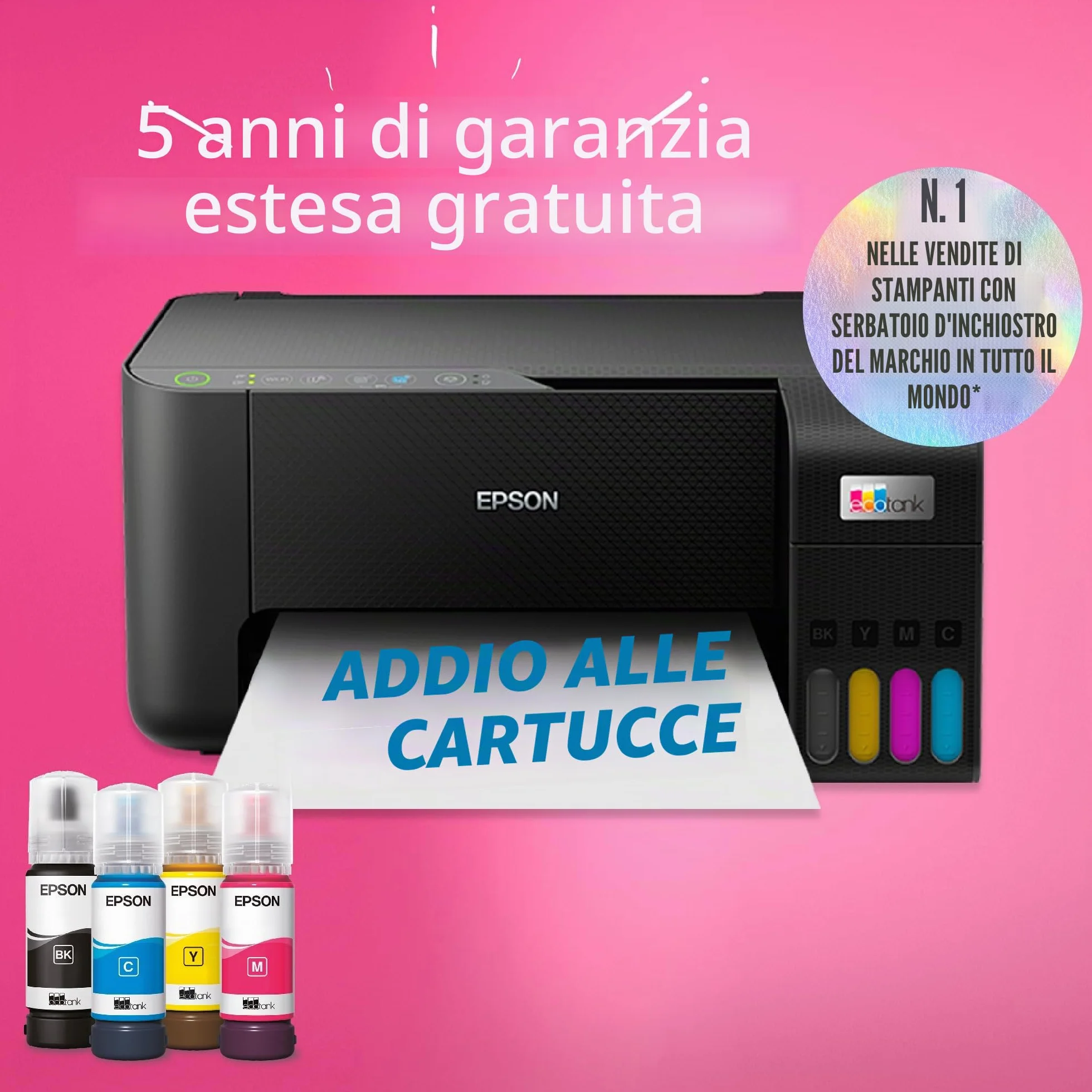 Epson Stampante multifunzione 3-in-1 - - Ecotank ET-2812 - Inkjet - A4 - Colore - Wi-Fi - C11CJ67415