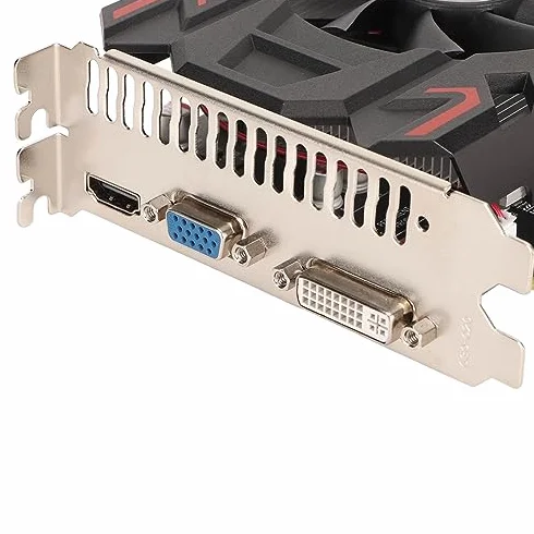 Scheda Grafica da Gioco, HD6770 4 GB DDR5 128 Bit PCI Express 2.0 16X Slot HDMI DVI VGA Interfaccia, Scheda Grafica per Computer con Ventola Singola (HD6770 4GB DDR5)
