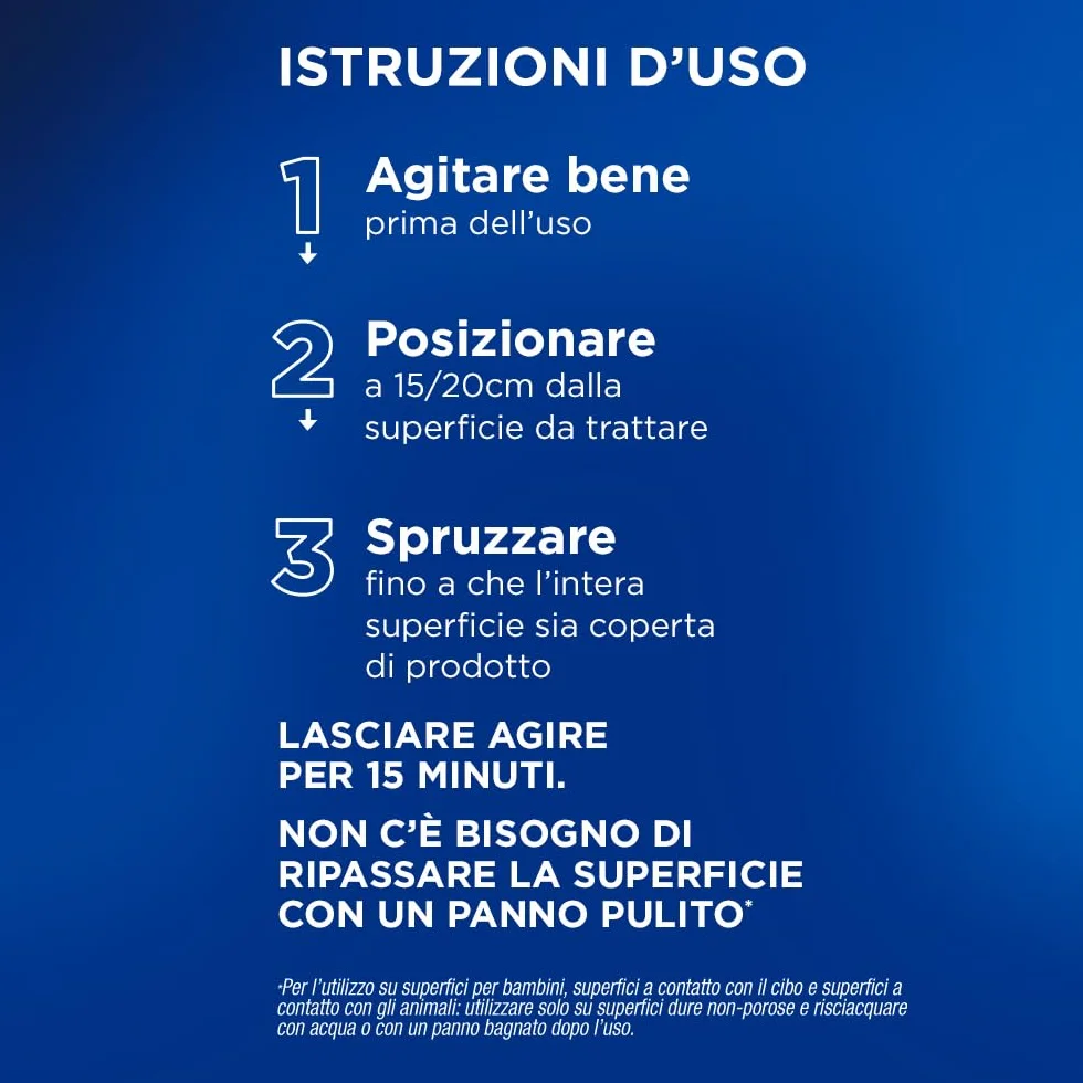 Napisan Spray Disinfettante Milleusi 400ml per Tessuti e Superfici