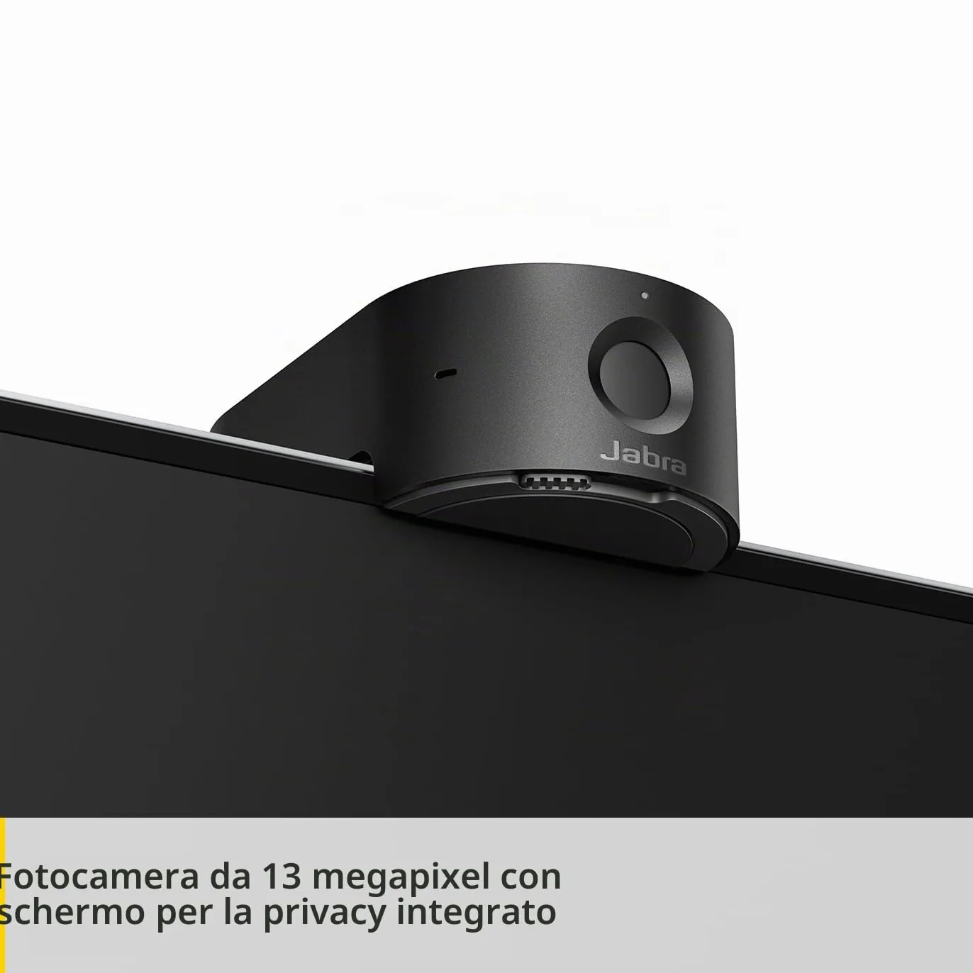 Jabra PanaCast 20 Webcam per videoconferenze in 4K Videocamera Plug & Play, con risoluzione 4K Ultra-HD e IA integrata, zoom intelligente e ottimizzazione dell'illuminazione