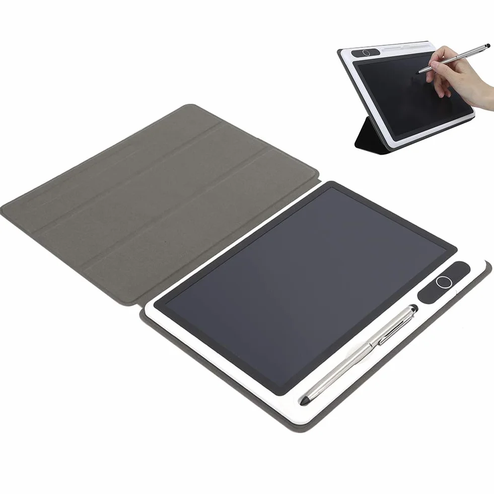 Ejoyous Lavagna LCD 9 Pollici Blocco Note Elettronico Scrittura a Mano Tavolo da Disegno con Custodia Protettiva Nero