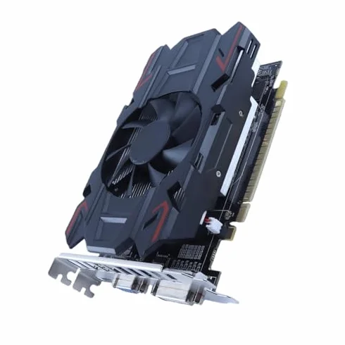 Scheda Grafica da Gioco, HD6770 4 GB DDR5 128 Bit PCI Express 2.0 16X Slot HDMI DVI VGA Interfaccia, Scheda Grafica per Computer con Ventola Singola (HD6770 4GB DDR5)