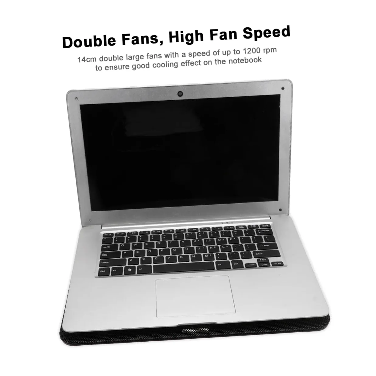 Supporto per Laptop 15, 6 Pollici in Abs Ferro, Notebook Cooling Support | Angolo Regolabile, Nero, per Dormitorio e Scrivania, Base Salvaspazio