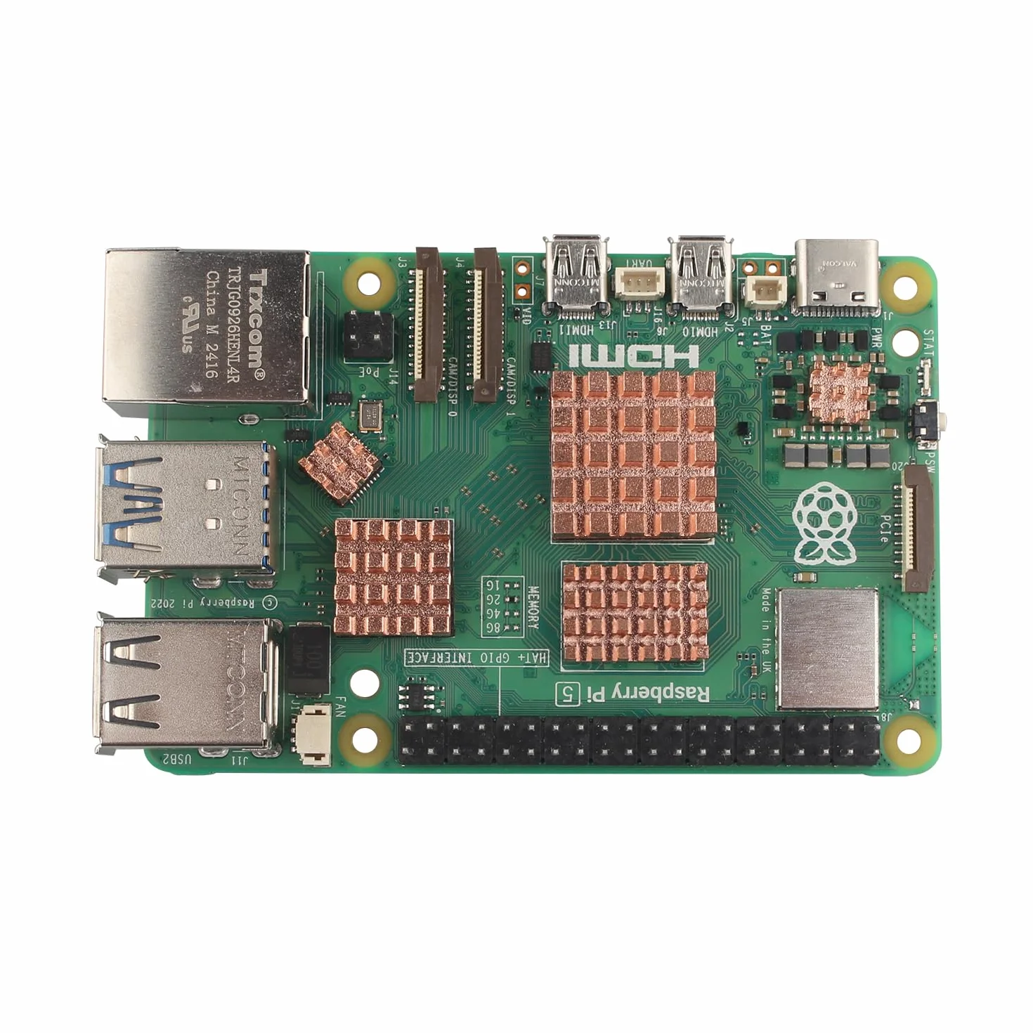 ZDE 20 Pezzi Dissipatore di Calore in Rame Puro con Forte Conduttività Termica Compatibile con Raspberry Pi/Orange Pi/Rock Pi/Tinker Board/PCB Board CPU Chip