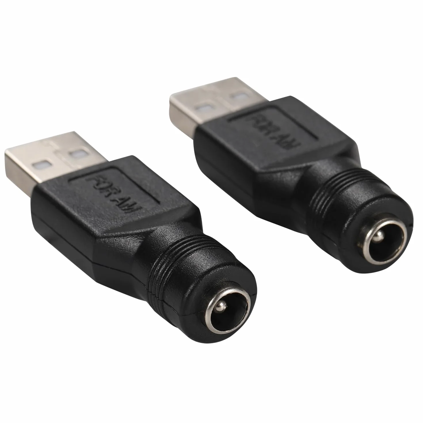 Greluma 3 Pz Adattatore di alimentazione da USB a DC, convertitore da USB 2.0 maschio a DC femmina 5V 5,5 mm x 2,1 mm