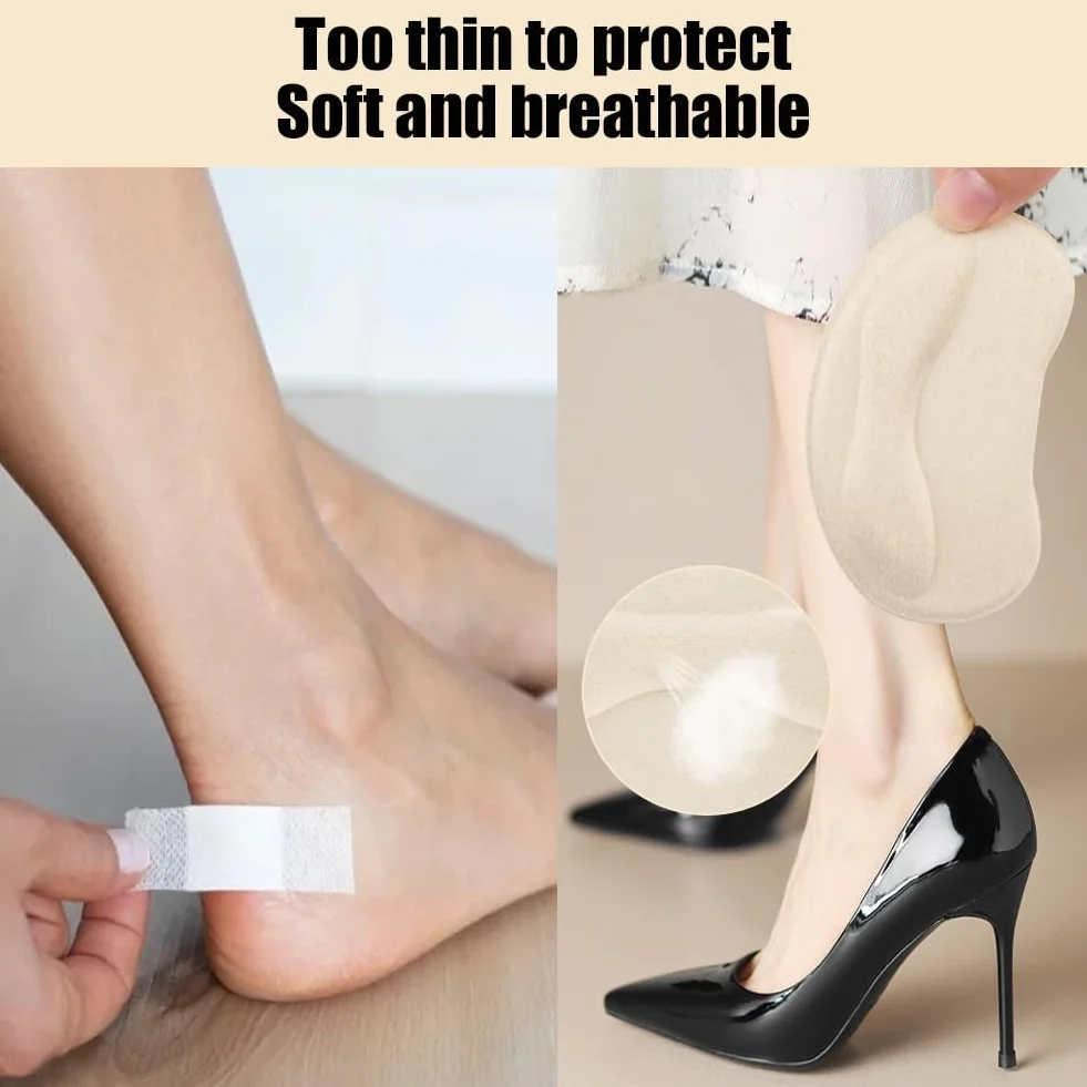Vicloon Cuscinetti per Scarpe, 4 Paia Impugnature per Tallone, Inserti Autoadesivi Anti-Vesciche