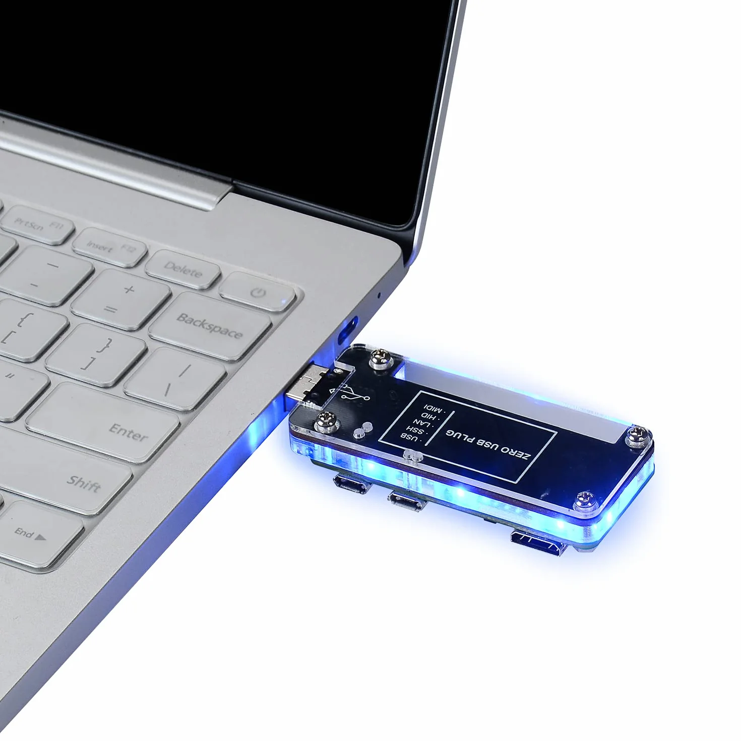 GeeekPi - Scheda di espansione USB Dongle con custodia per Raspberry Pi Zero/Zero W, sia anteriore che posteriore può essere inserito