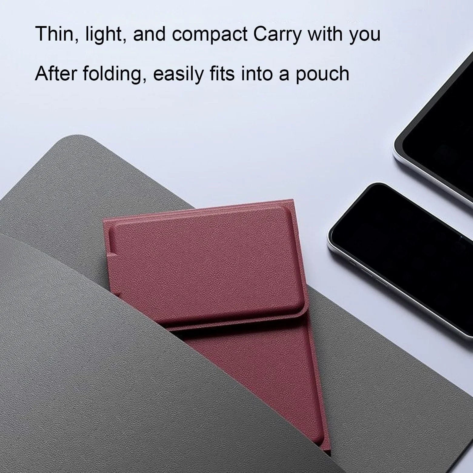 Asixxsix Tastiera Pieghevole con Touchpad, Tastiera da Viaggio Bluetooth Wireless Ultra Sottile e Pieghevole, Collega Fino a 3 Dispositivi, Ricaricabile, Tascabile, per Telefono