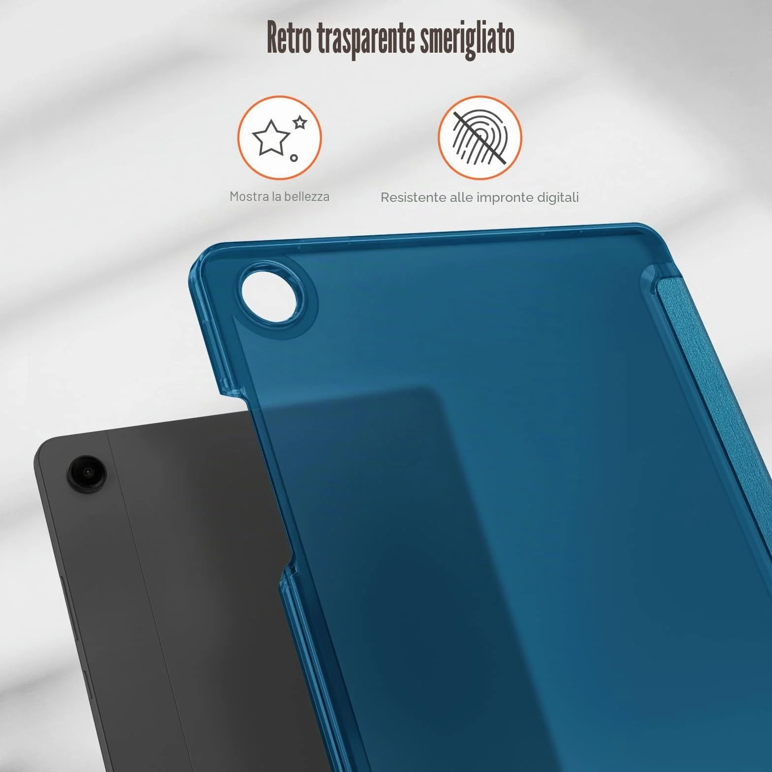 FINTIE Custodia Samsung Galaxy Tab A11 Plus 11" 2025 Tab A9 Plus 11" 2023 Cover Sottile Leggero Traslucida Teal