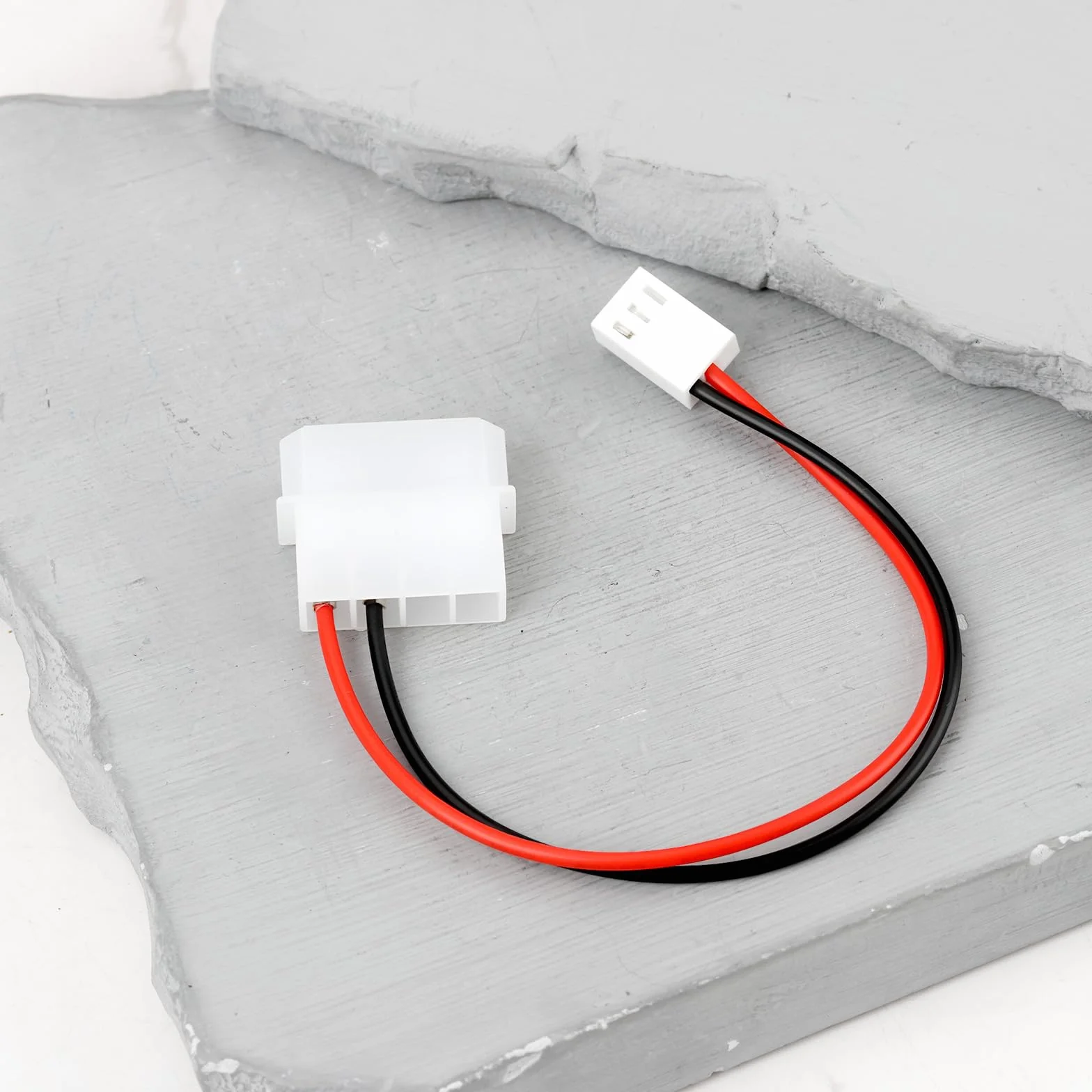 Confezione da 2 cavi adattatori compatibili con Molex 4 pin maschio a 3 pin femmina per ventola a 2 fili per ventola del PC e hub della ventola