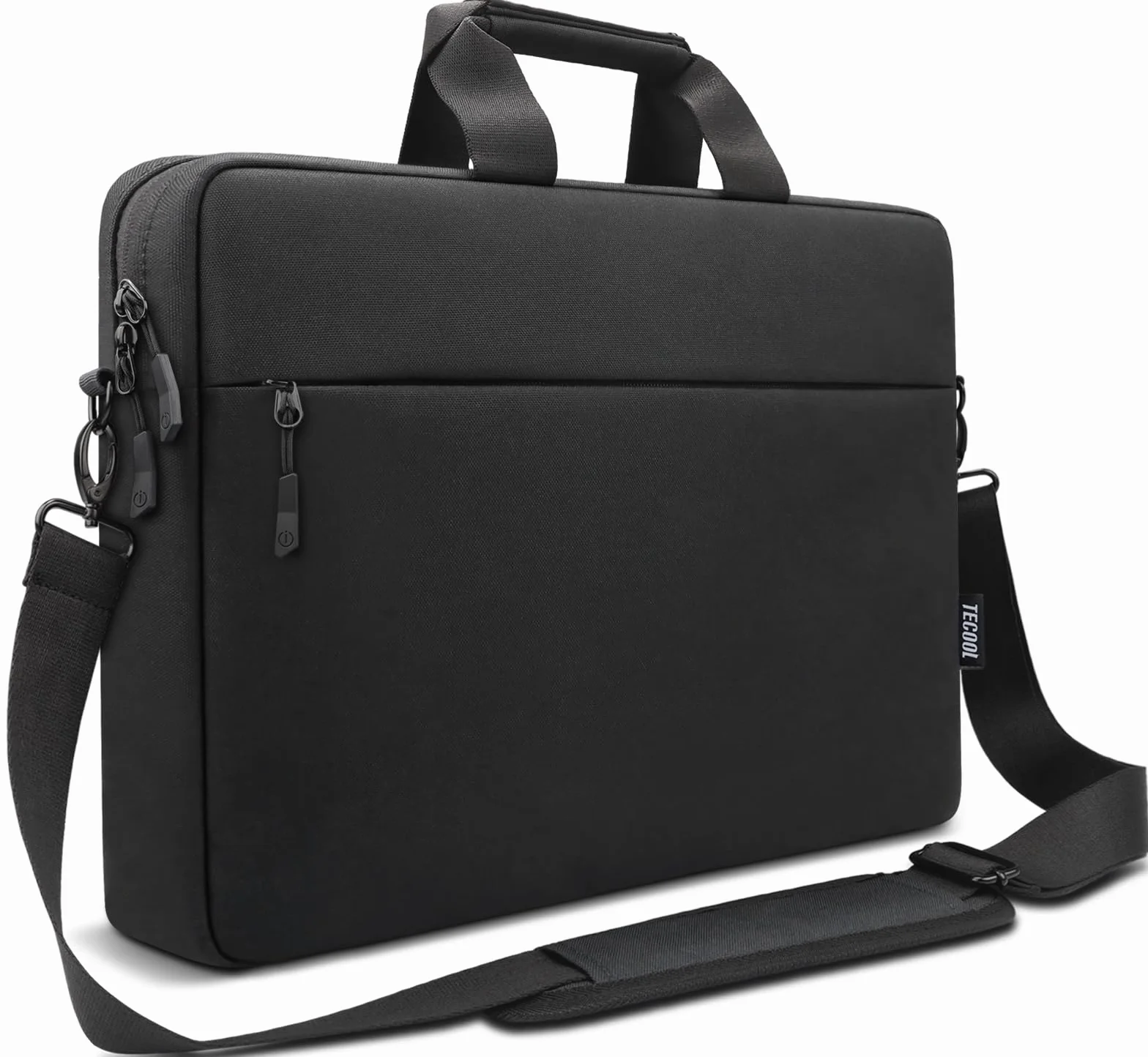 TECOOL 17 17,3 Pollici Borsa Laptop Custodia con Tracolla, Impermeabile Borsa Messenger Borsa Porta PC per 17 17,3 Pollici Acer ASUS Lenovo HP Dell Samsung Notebook Computer, Nero