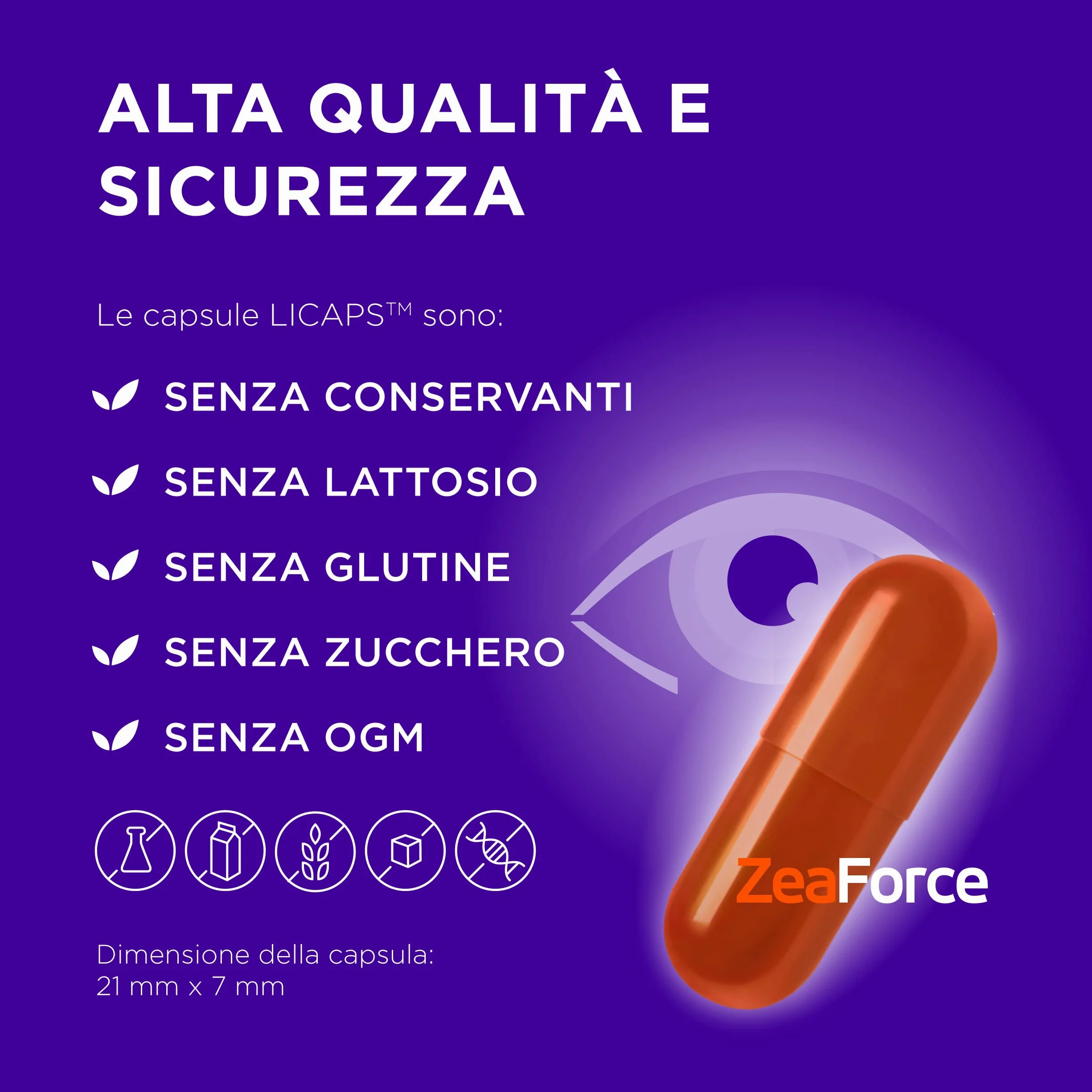 Formula liquida concentrata ad azione multidirezionale per prestazioni visive ottimali