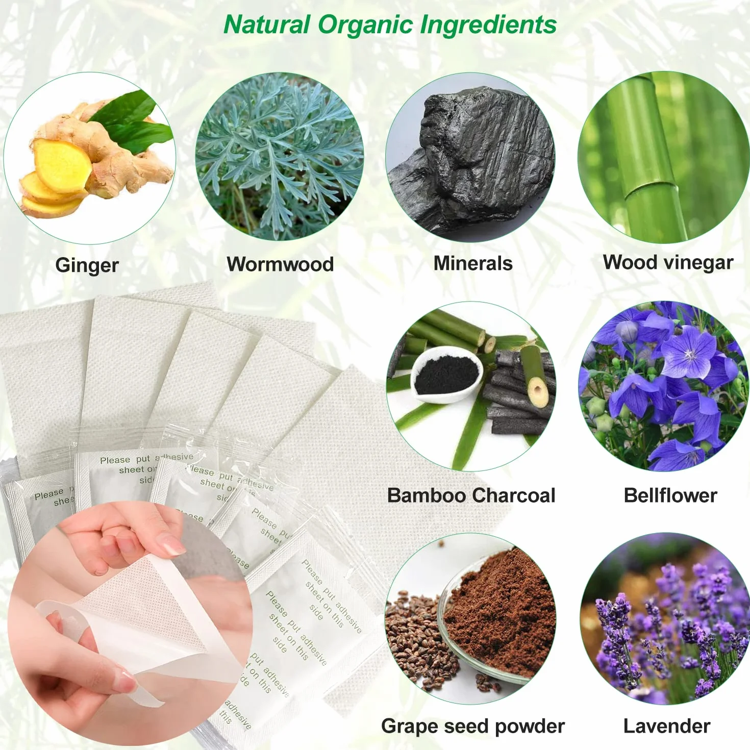 Cerotti Detox Piedi, Principi Attivi Naturali, Rimuovere Tossine, Migliorano Circolazione, Alleviano Stress, Sonno