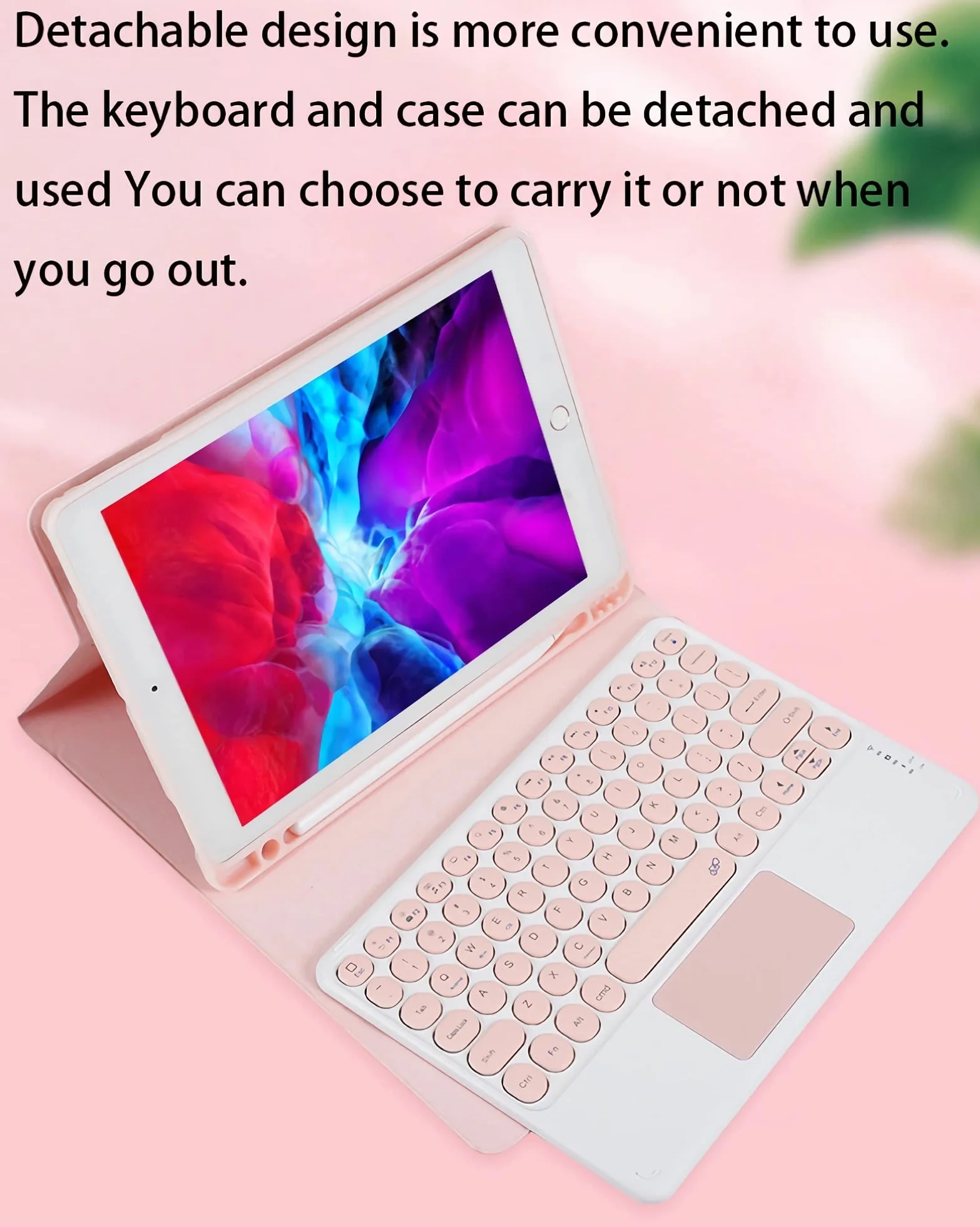 Custodia con Tastiera per Samsung Galaxy Tab S8/S8 Plus/S7 FE/S7plus/S8 Ultra Touchpad Tastiera Staccabile con S Pen Holder Cover per 12,4 14,6 10,4 10,5 con Mouse Bluetooth,Blu,S8Ultra