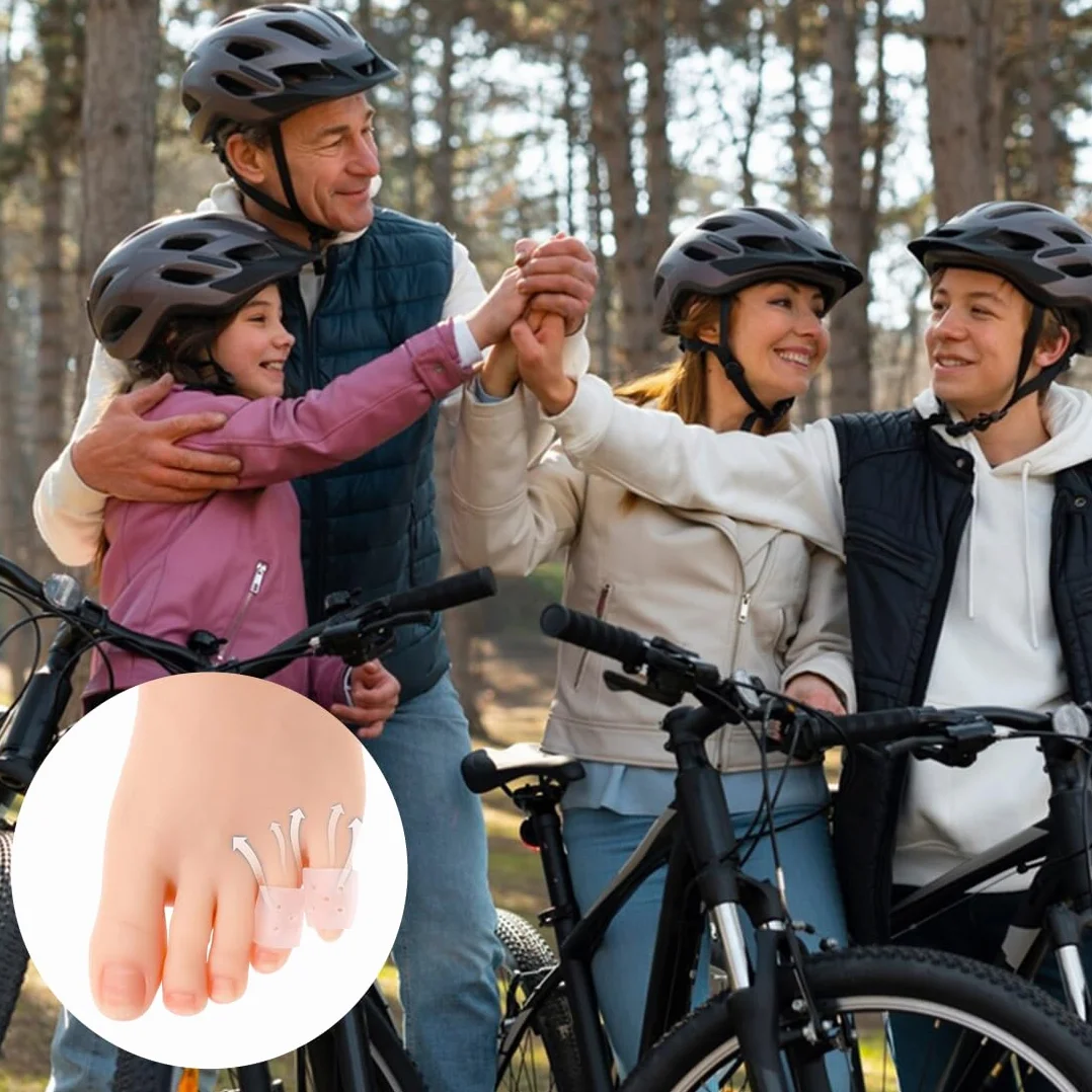 Protezioni per dita dei piedi in gel – respiranti, morbide, contro callosità, vesciche, sollievo dal dolore (con fori)