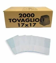 Tovaglioli bar 17x17 per dispenser - Scatola 2000 pz monovelo per alimenti
