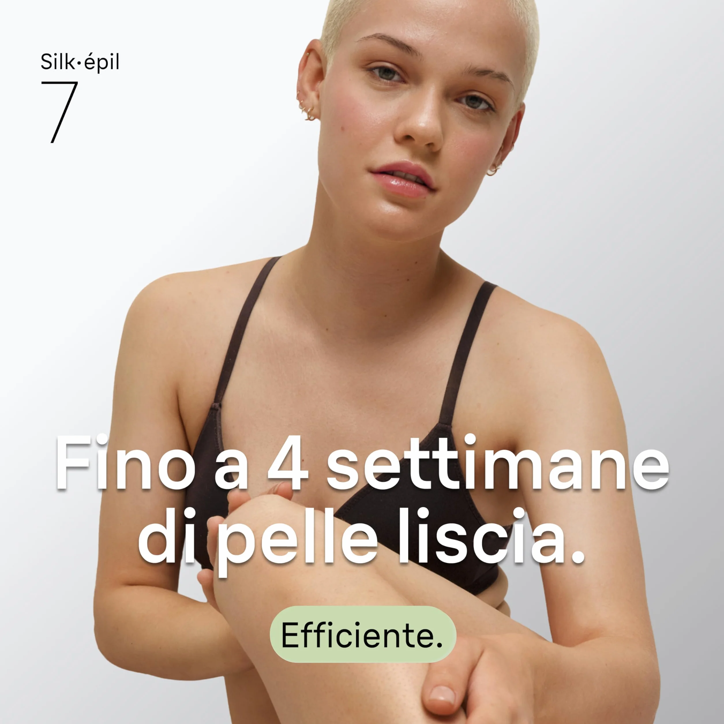 Braun Silk Epil 7 Epilatore Elettrico Donna Wet&Dry Testina Ampia Rimozione Peli, Incluso Testina Radente Cappuccio Regolatore Rifinitore Bikini, Argento