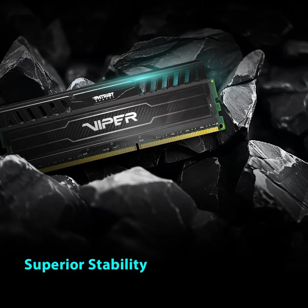 Patriot Memory Viper 3 Black Mamba DDR3 1600 16GB (2x8GB) C9 Kit Memoria Gaming XMP 1.3 Nero PV316G160C9K