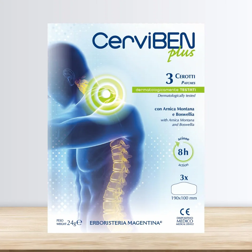 Erboristeria Magentina Cerviben Plus 3 Cerotti Arnica Montana Boswellia