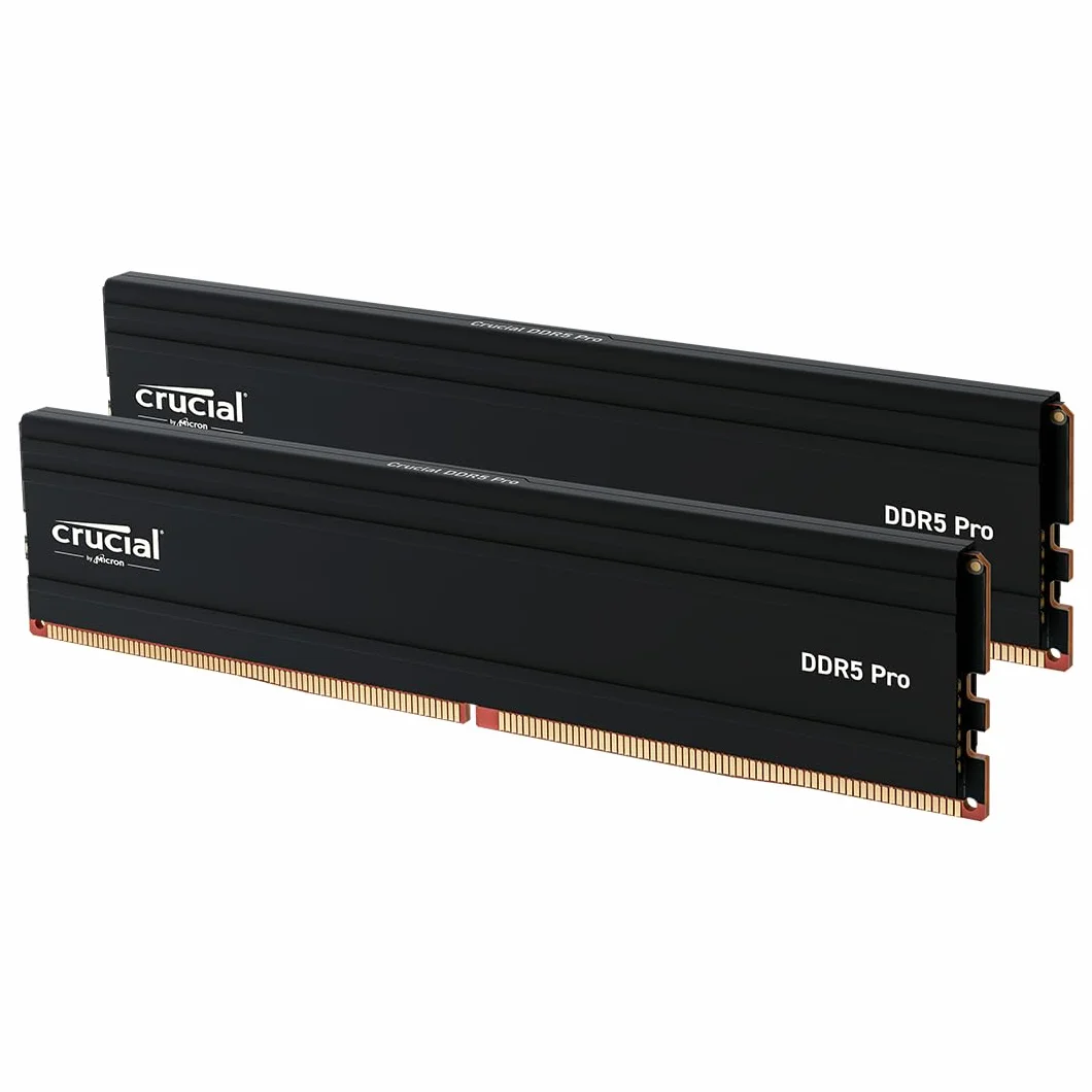 Crucial Pro RAM DDR5 Kit 64GB (2x32GB) 5600MHz, Intel XMP 3.0 / AMD EXPO, Memoria PC RAM - CP2K32G56C46U5