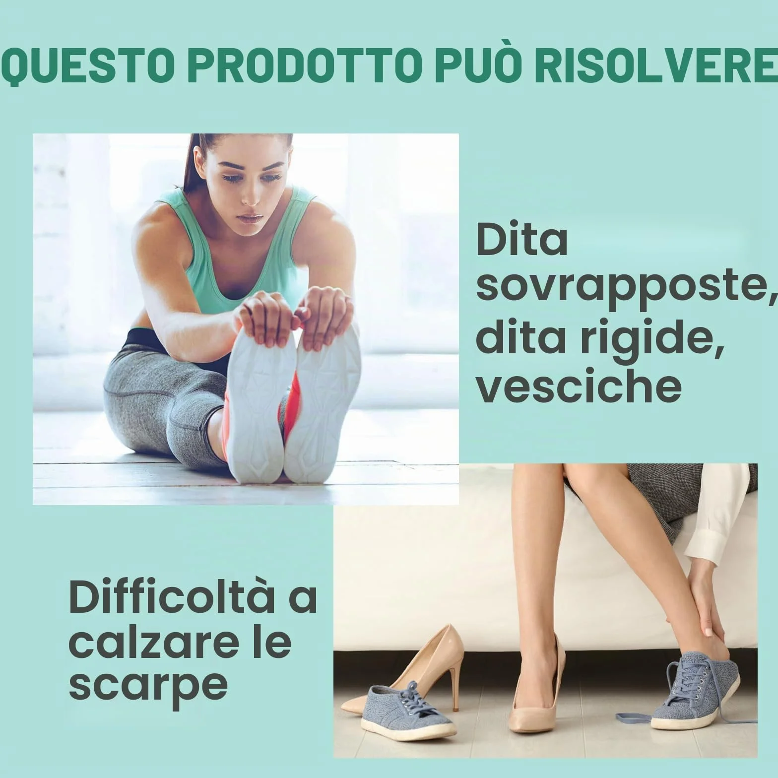 Welnove Separatore per dita dei piedi in gel, confezione da 12 distanziatori per dita mignolo in silicone aloe vera