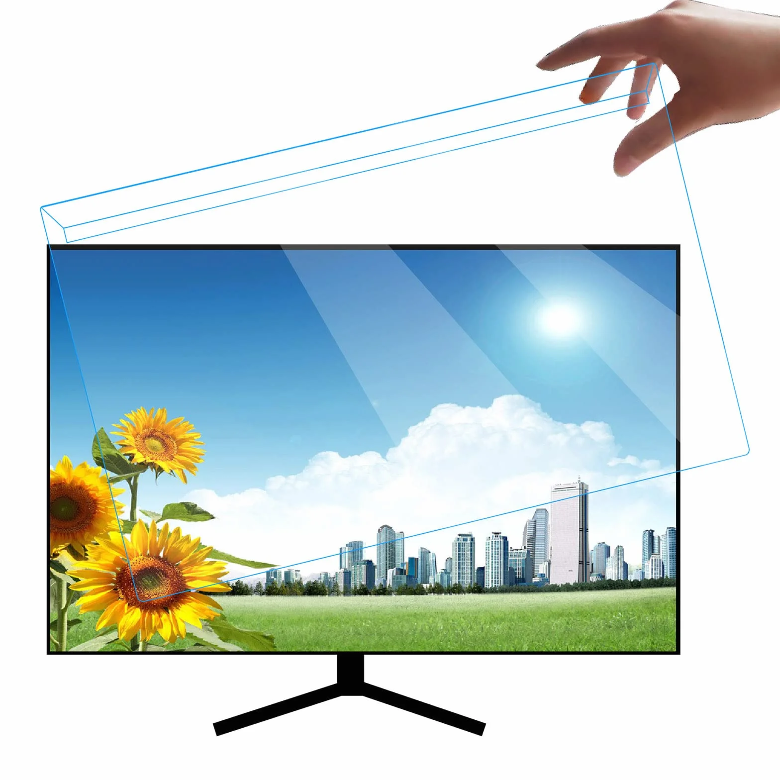 Filtro Anti Luce Blu e Protezione Schermo, 14-32" Anti Luce Blu Filtro per Monitor di Computer e TV LCD, Pellicola Antiriflesso Protettiva per Schermo