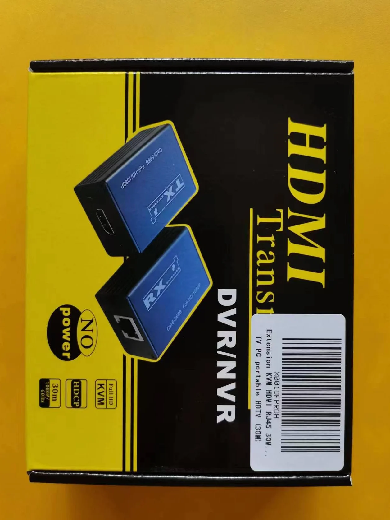 Estensore KVM HDMI RJ45 30M 1080P HDMI Estensore KVM con USB su Cat6 5E LAN Network Ethernet Extender per PS5 TV PC laptop HDTV (30M)