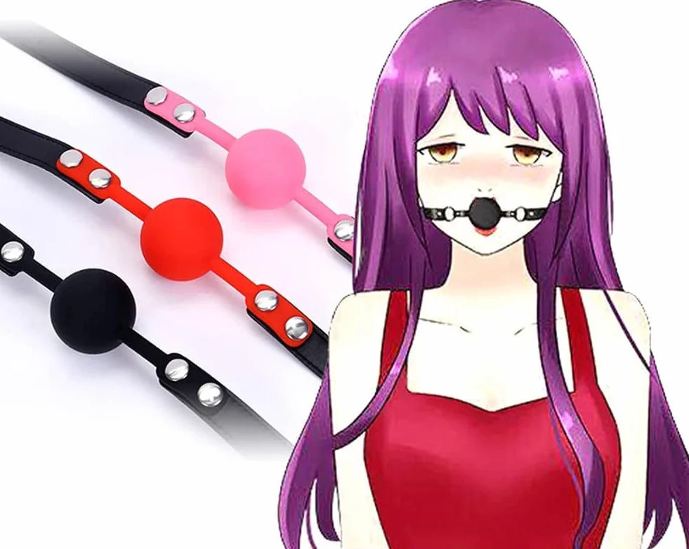Ball gag bavaglio bocca silicone fetish sadomaso