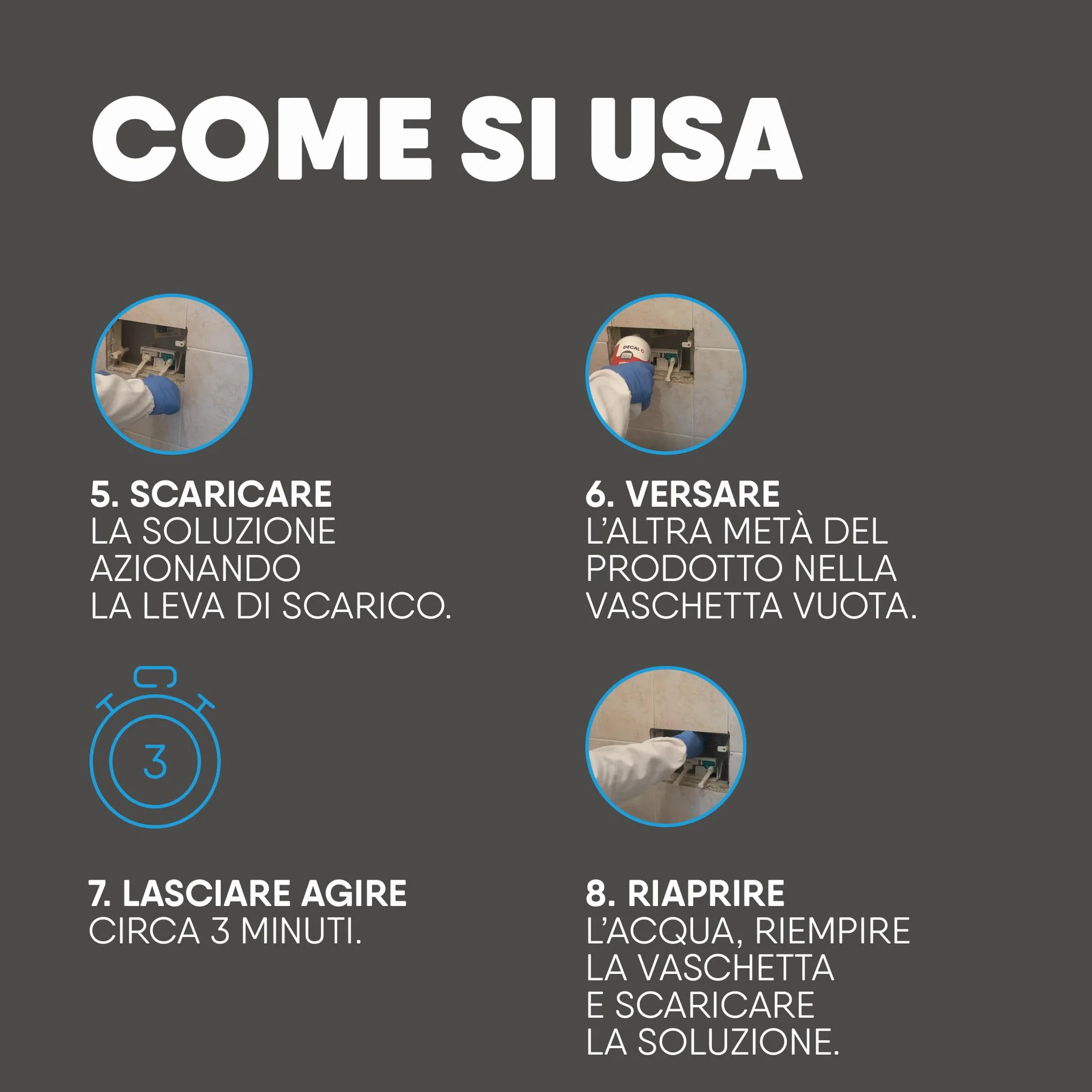 CAMP Decal C Disincrostante Anticalcare Cassetta WC 1l Made in Italy