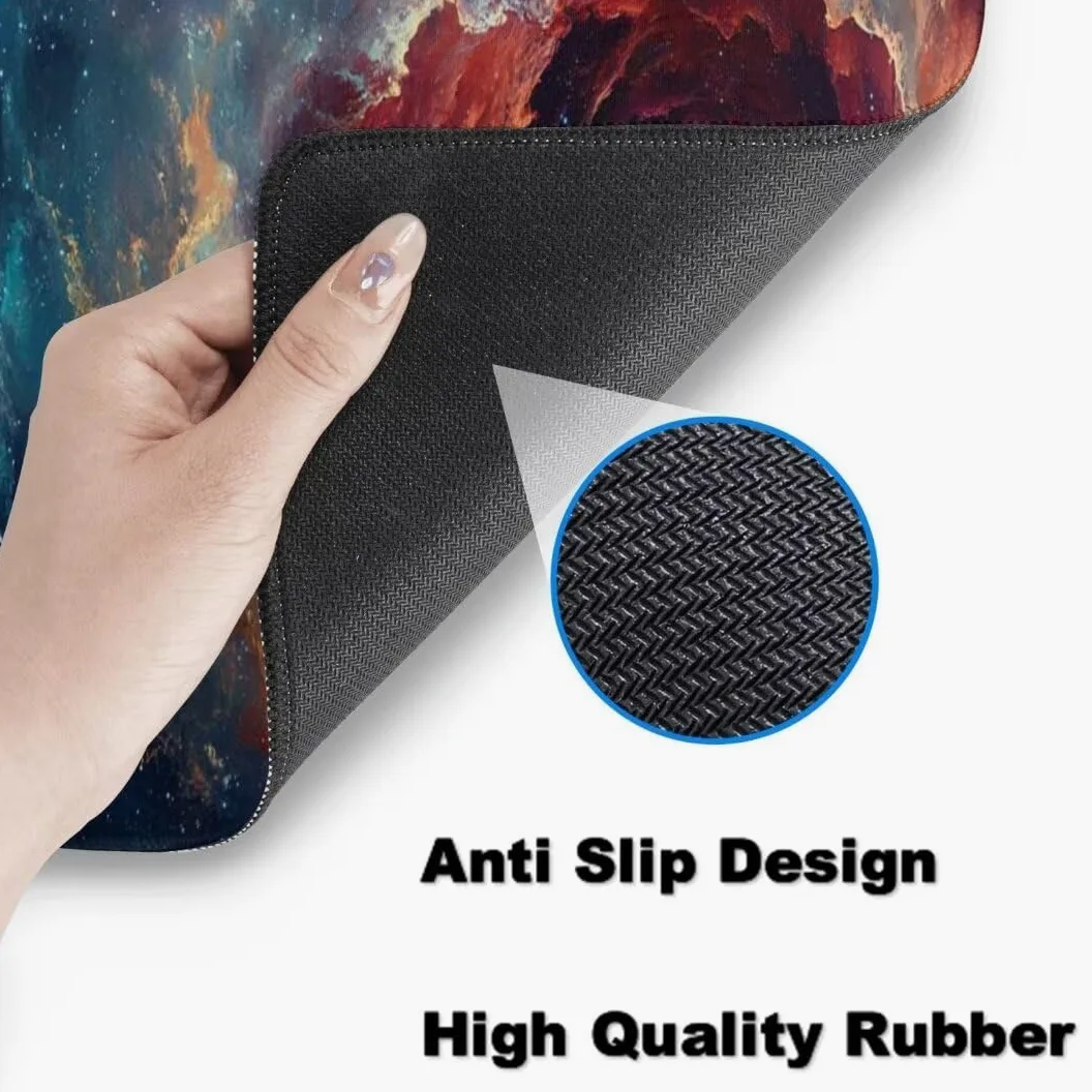 Tappetino Mouse Cosmico Tappetino Mouse XXL 1600 x 800 mm,Notte Stellata Tappetino Scrivania con Base In Gomma Antiscivolo,Tappetino Mouse Gaming Maggiore Precisione e Velocità,Mousepad Gaming qw620