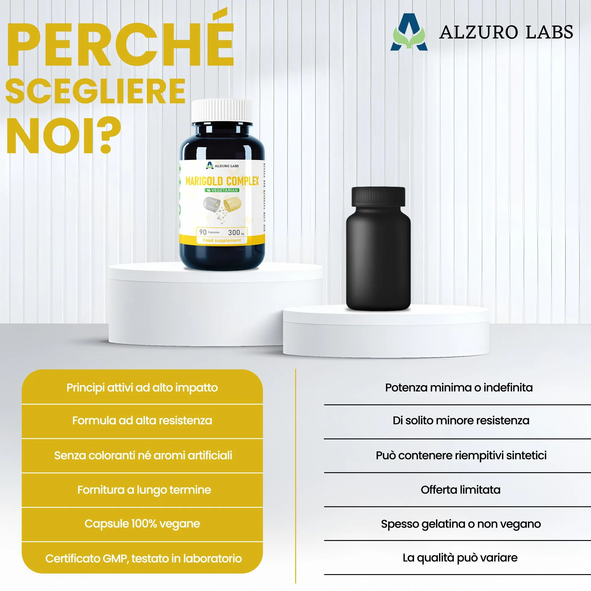 Complesso occhi tripla carotenoidi Luteina 30 mg Zeaxantina 9 mg Meso-Zeaxantina 9 mg 90 capsule vegane