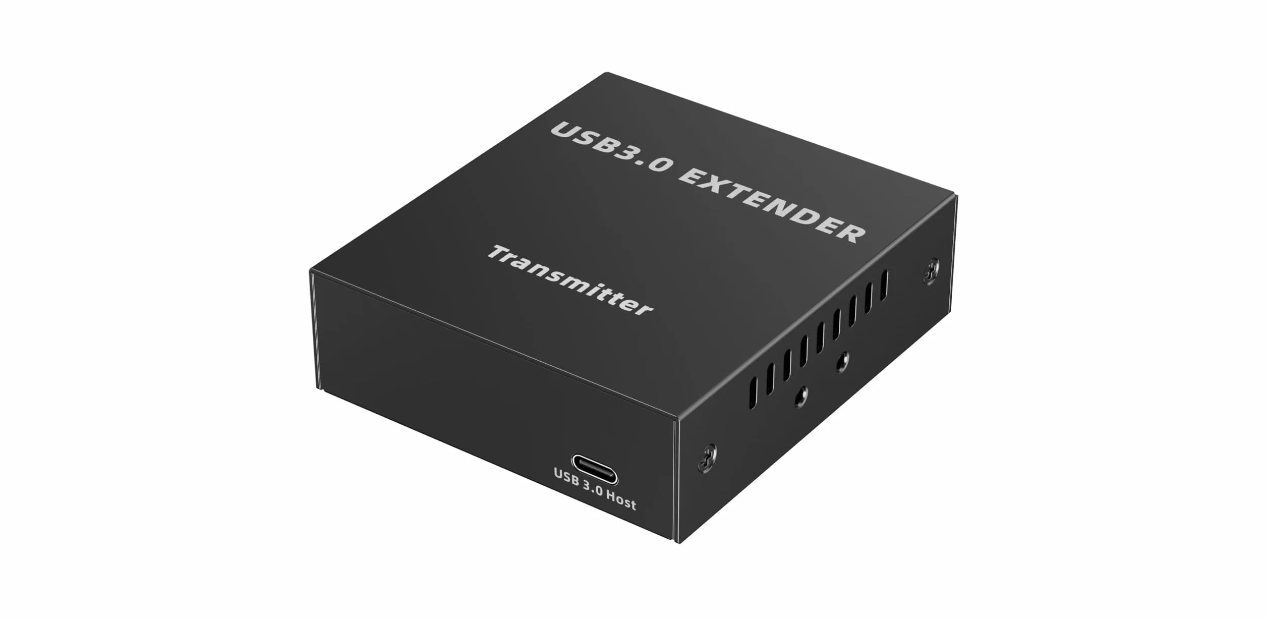 PremiumCord Extender USB 3.0 A 4 Porte Su Cat5E/Cat6/Cat6A Fino A 100 m, 5 Gbps, RJ45, Ethernet, Custodia In Metallo, Nero